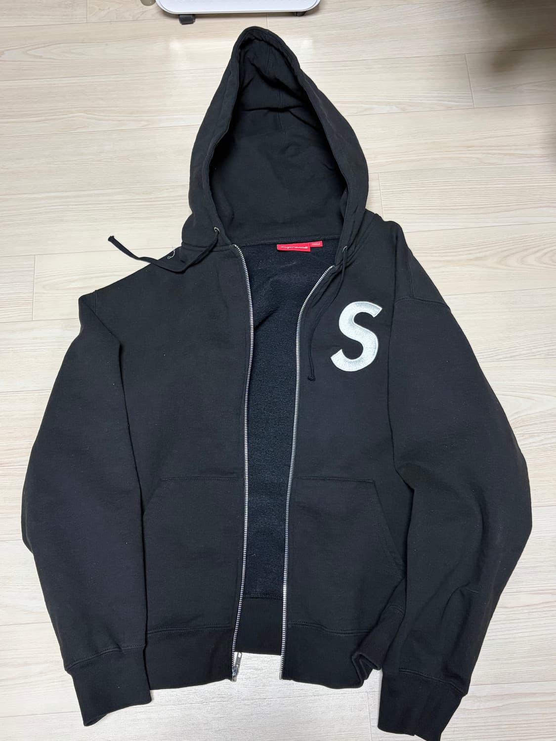 슈프림S로고 후드 집업 L 상품이미지3
