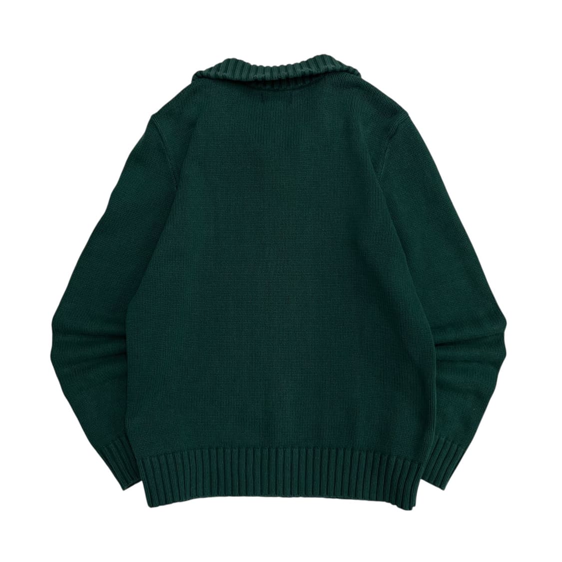 폴로 랄프로렌 화이트포니 그린 반집업 니트 XL 상품이미지3