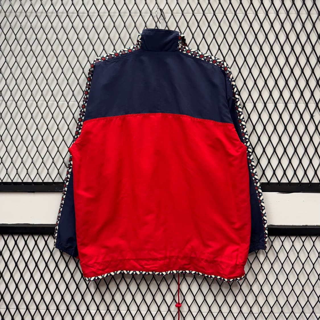 00s 아디다스 올드스쿨 바람막이 사이드 트랙 포인트 네이비 레드 상품이미지2