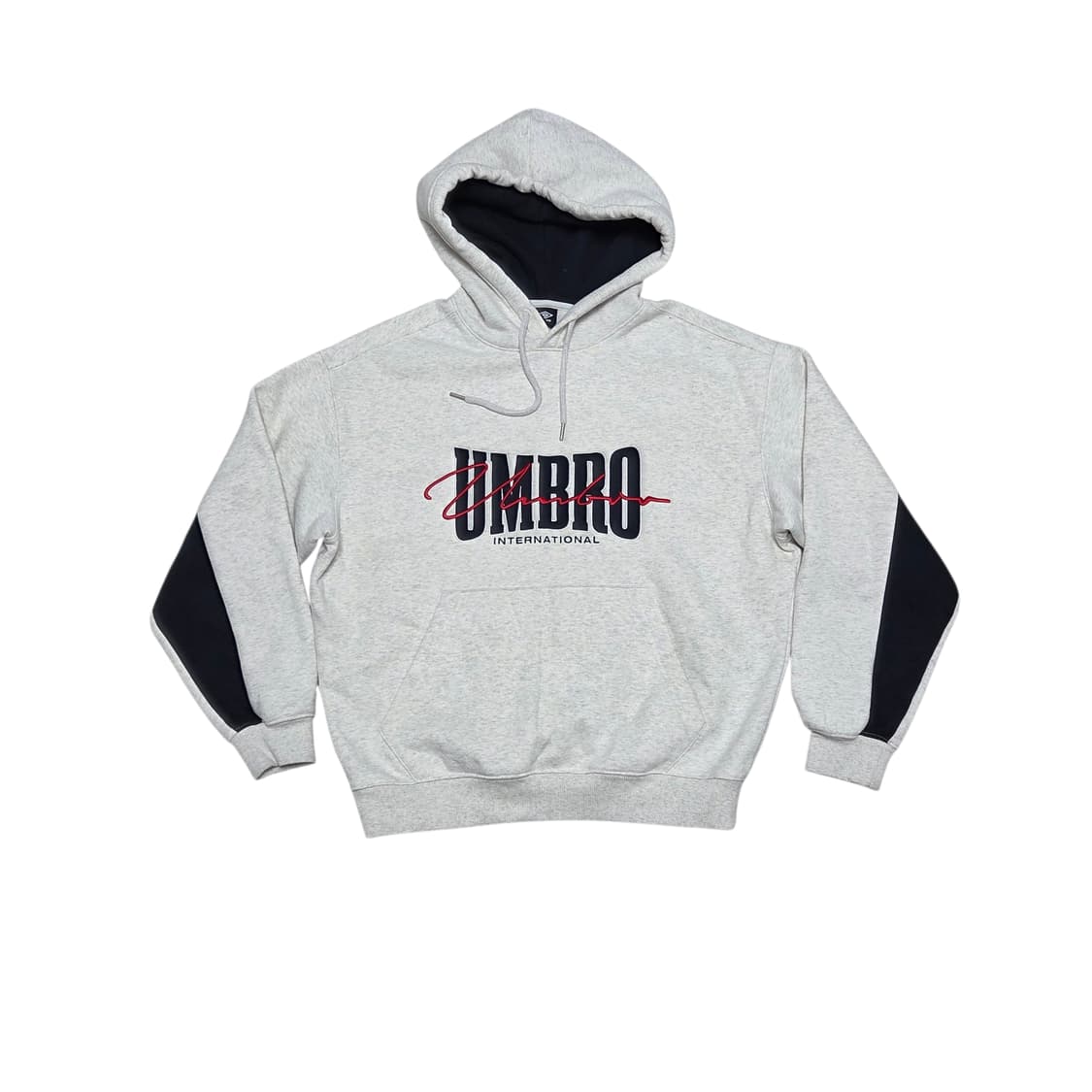 UMBRO 엄브로 레터링 아이보리 기모 후드티 상품이미지1