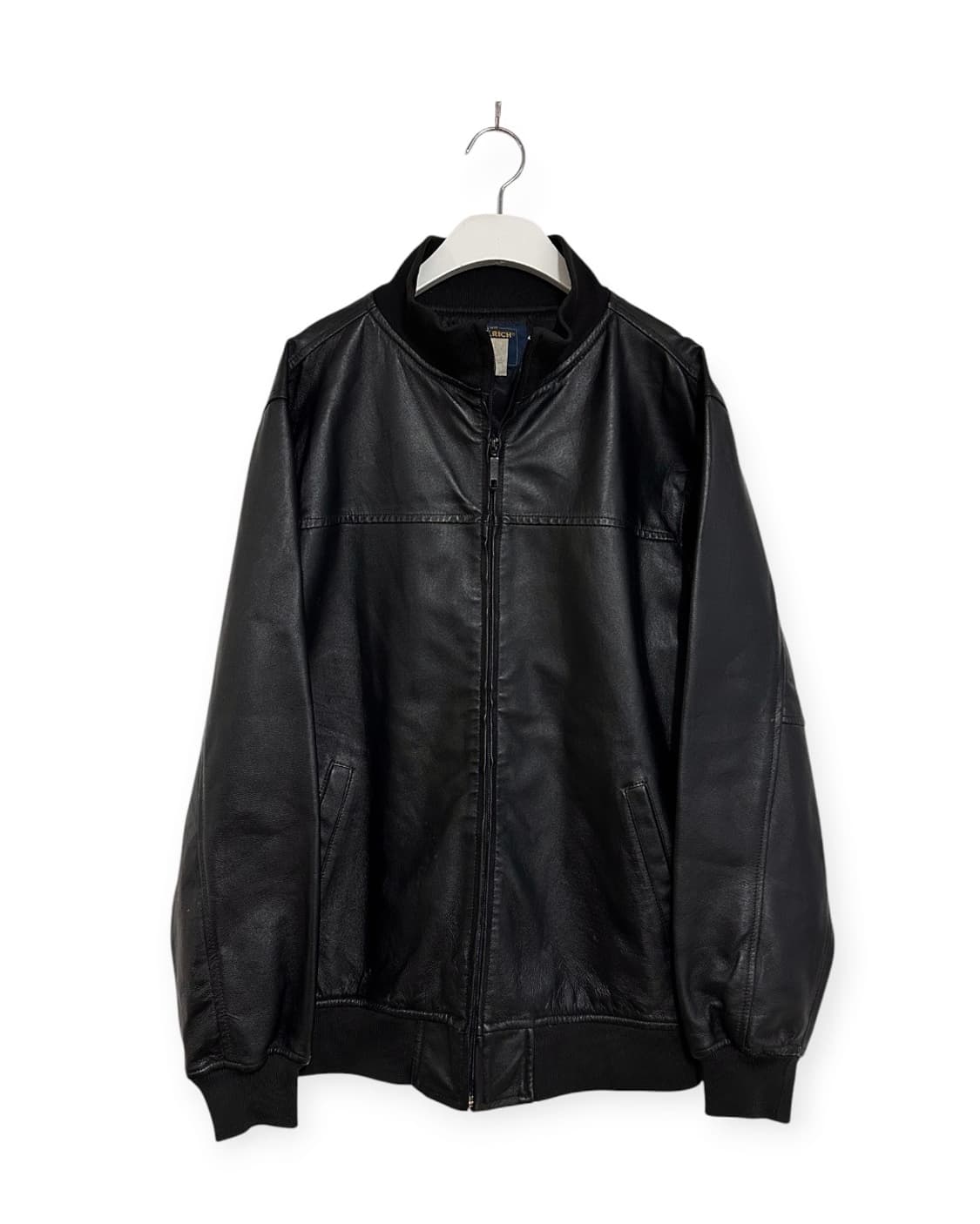 WOOLRICH 울리치 블랙 리얼레더 자켓 상품이미지1