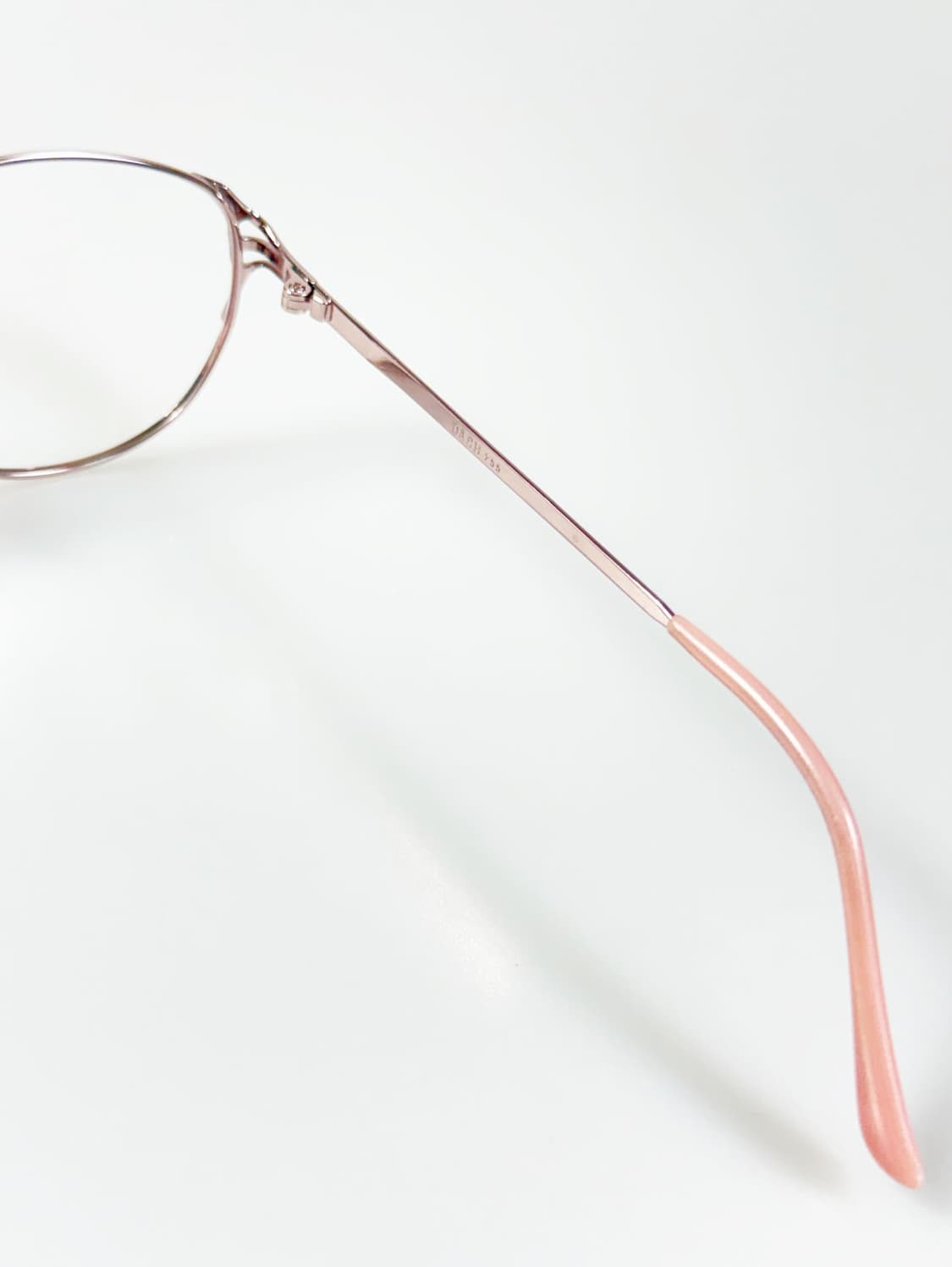 DASH 핑크 메탈 슬림 오벌 프레임 빈티지 안경 상품이미지6