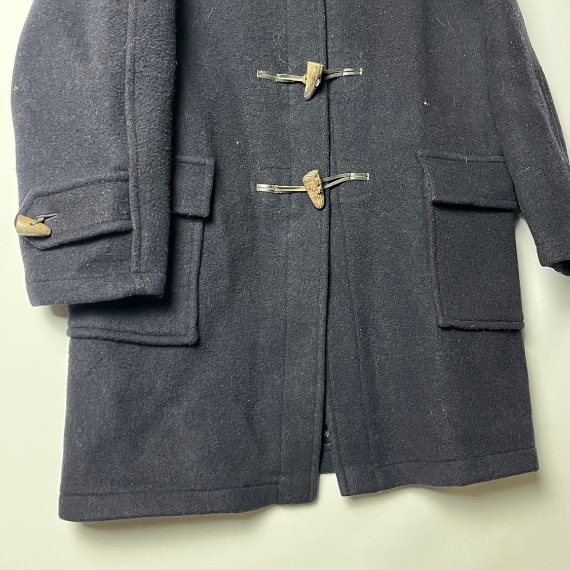 [Burberry] 90's 버버리 울 더플 후드 코트 상품이미지4