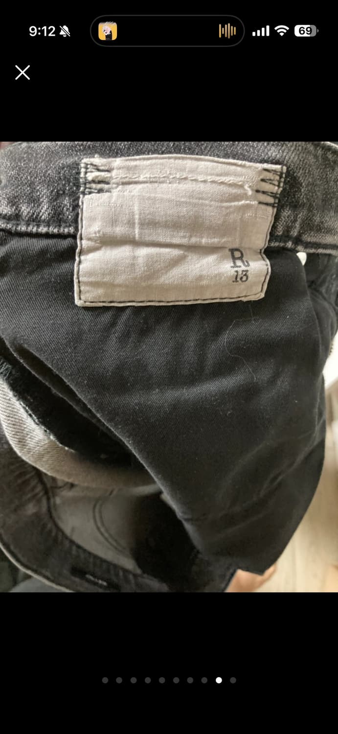 R13 / 그레이 와이드 데님팬츠 / 28 상품이미지9