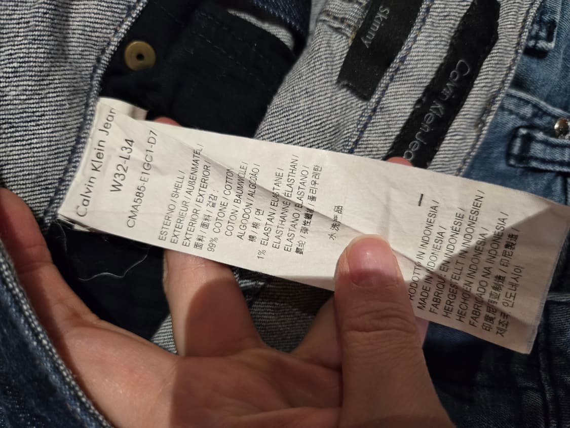 [무료배송]캘빈클라인 CK 여성 32 스판 스키니 데님 팬츠 청바지 상품이미지9