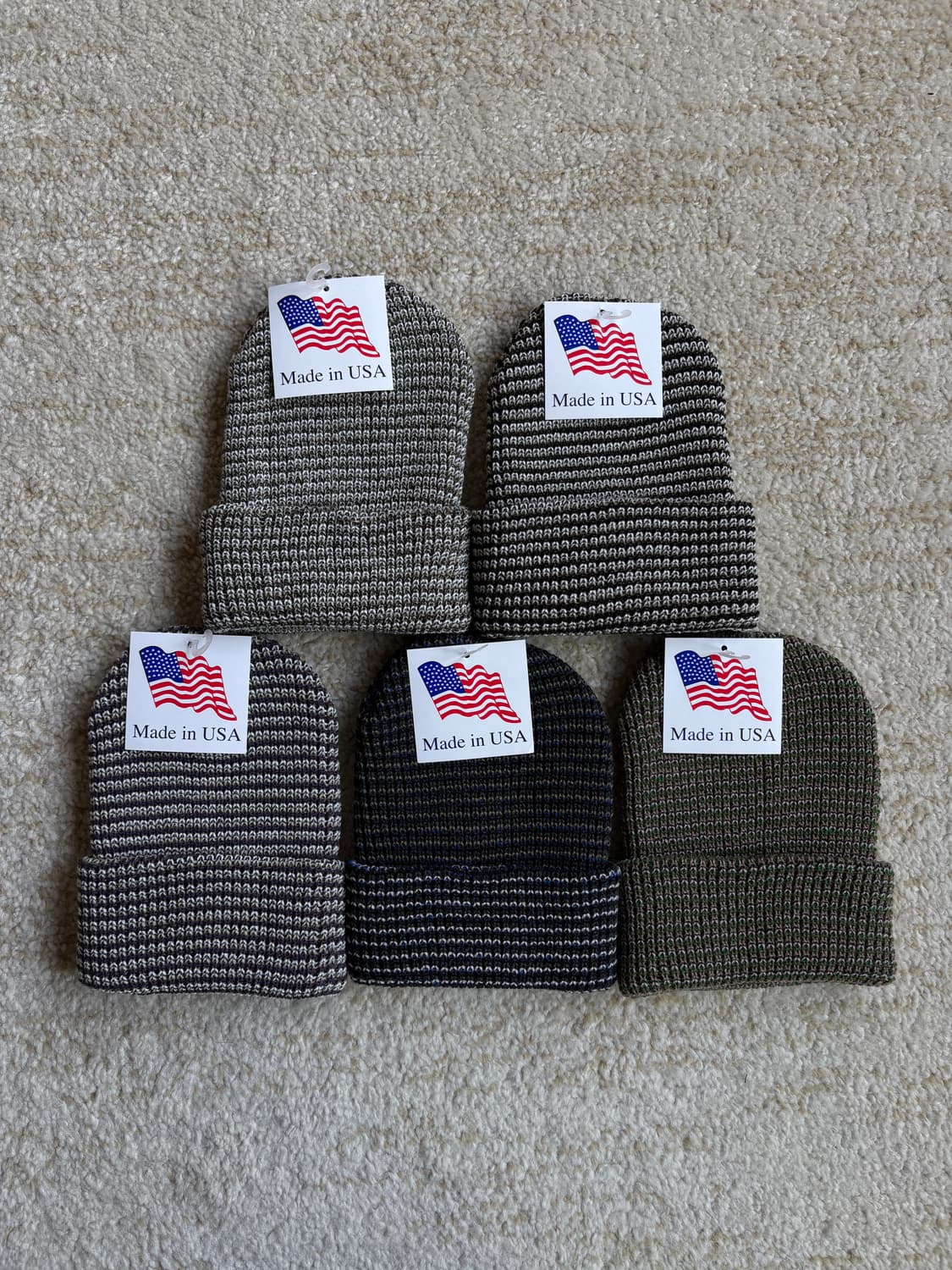 Artex MADE U.S.A 니트 트위드 믹스 비니 모자 상품이미지2