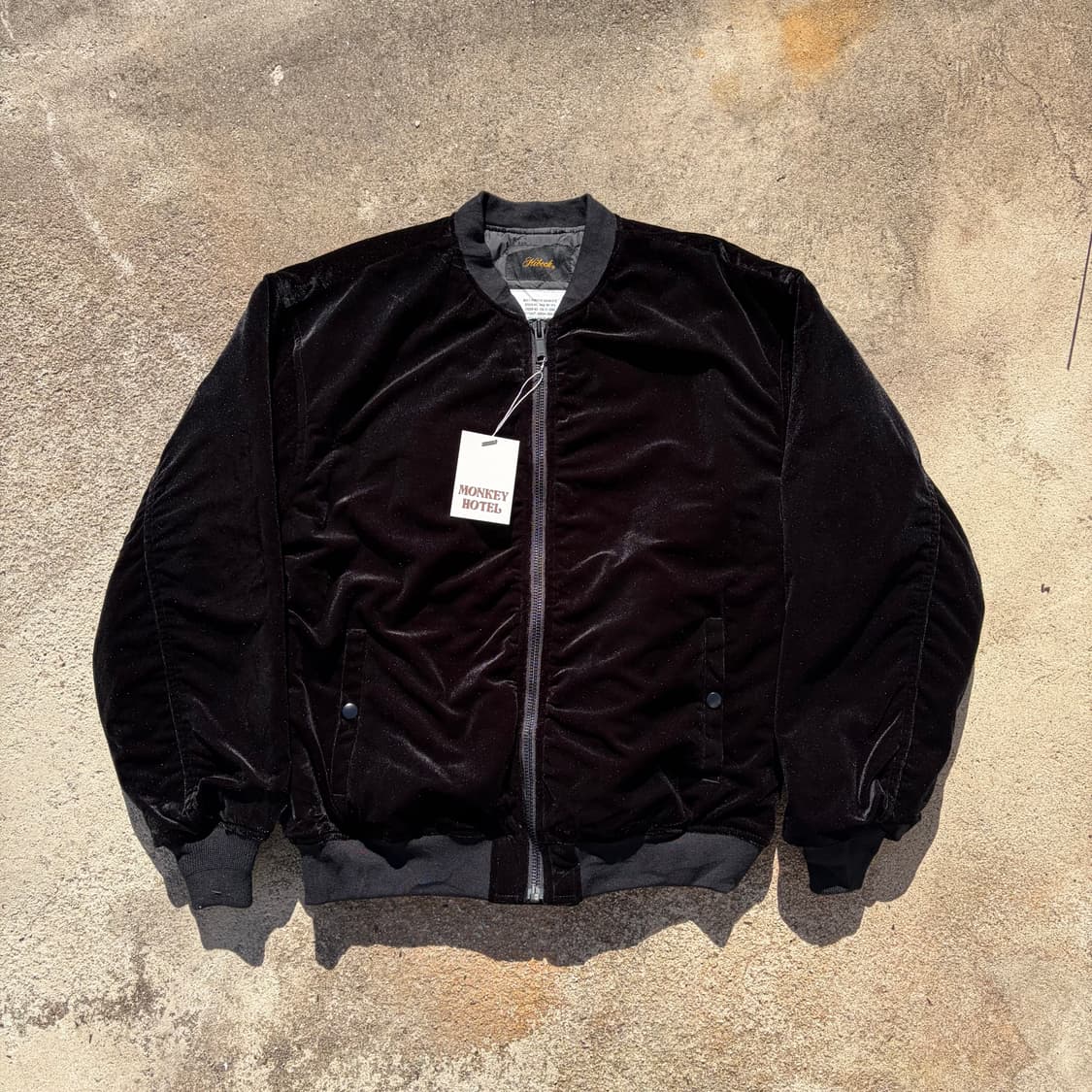 HIBECK 벨루어 빈티지 봄버자켓 L 상품이미지1