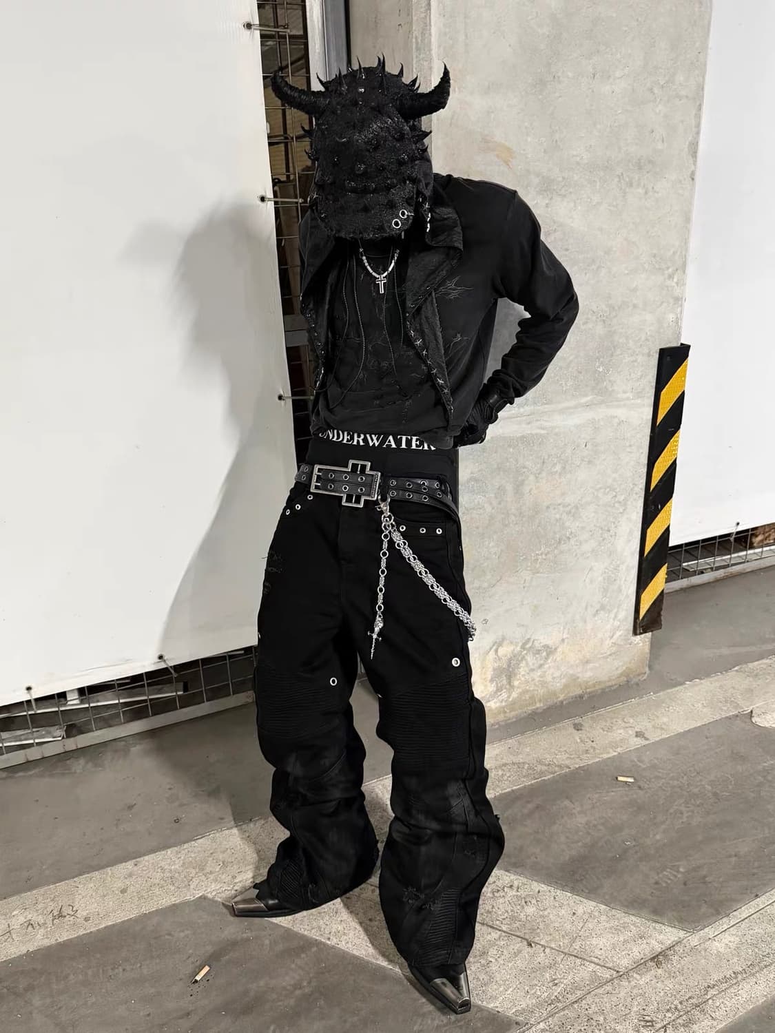 다크 테크웨어 바이커 팬츠 상품이미지2