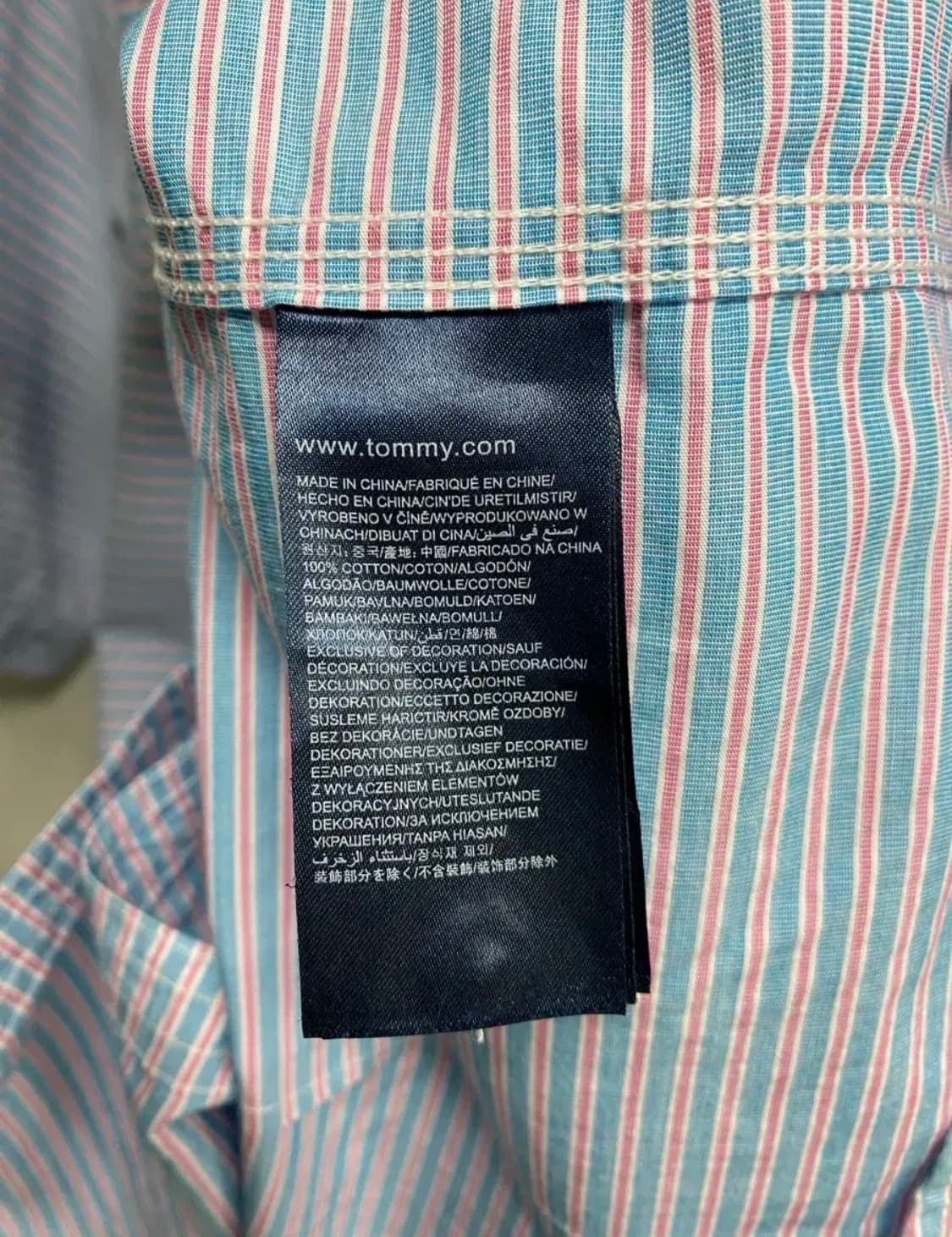 타미힐피거 스트라이프 셔츠 XL 상품이미지5