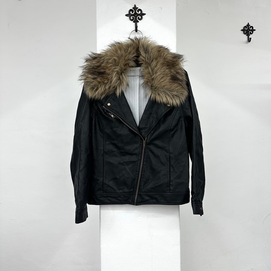 leather fur jacket 상품이미지3