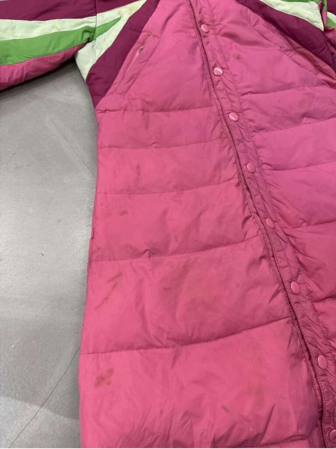 디젤 롱패딩 핑크 M 상품이미지6