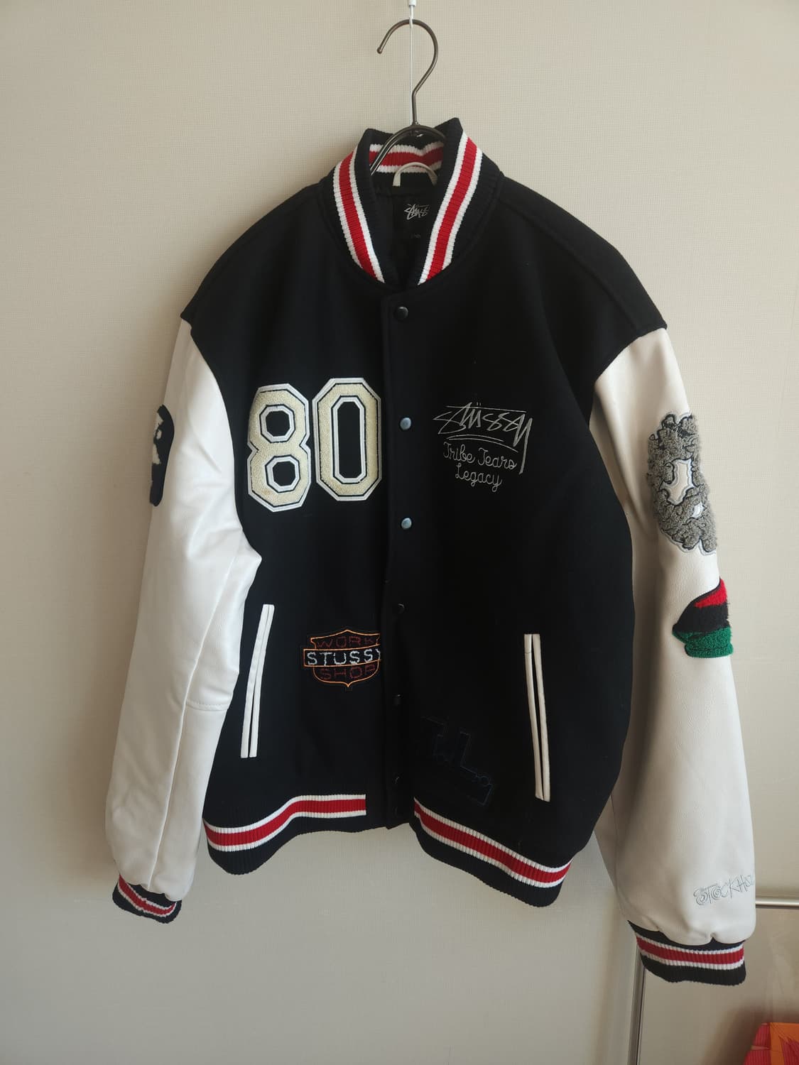 스투시×아워레가시×데임티어스 TTL 바시티자켓 상품이미지1