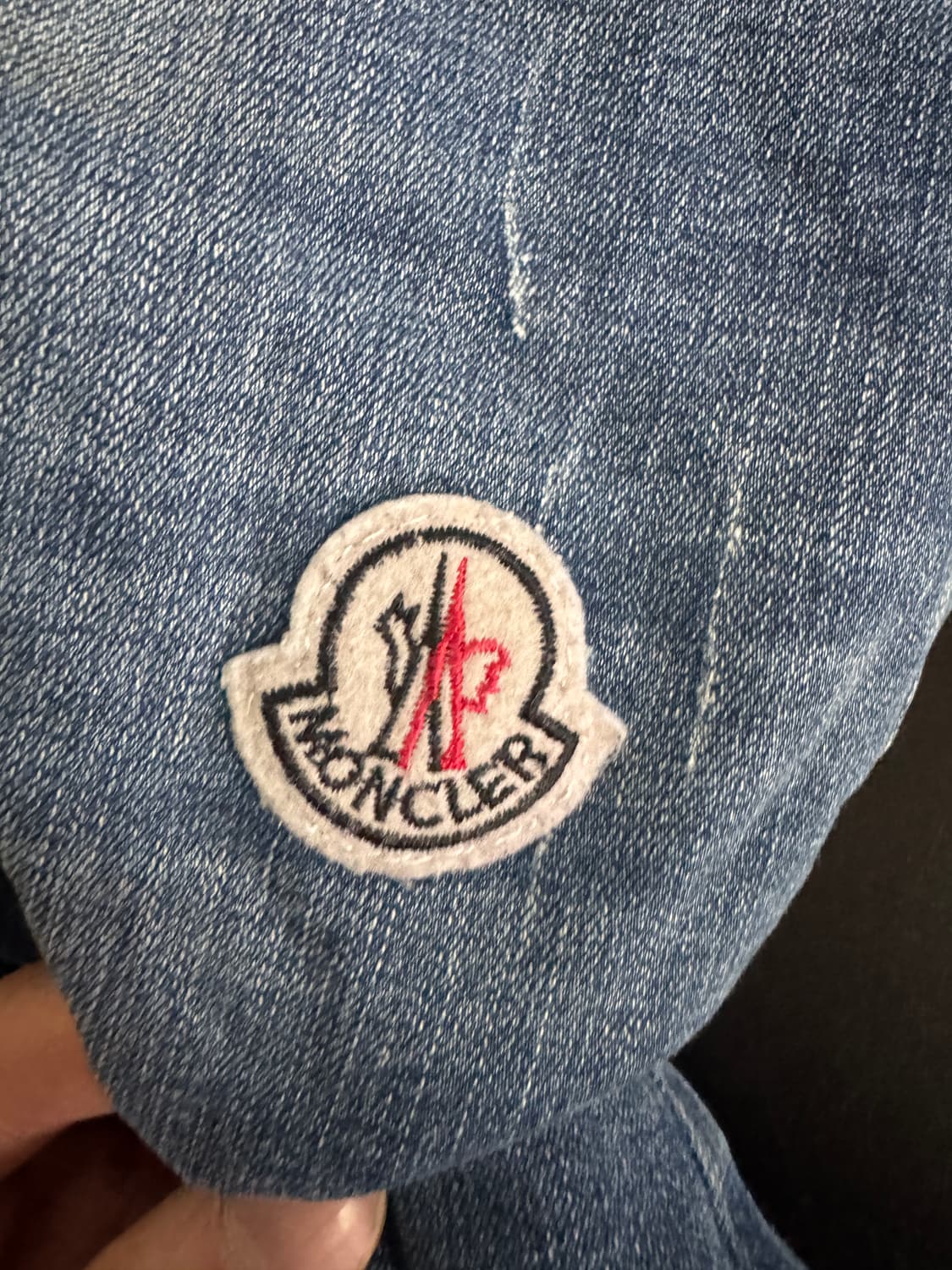 몽클레어 빈티지 커스텀 리메이크 워싱 데님팬츠 33인치 상품이미지3