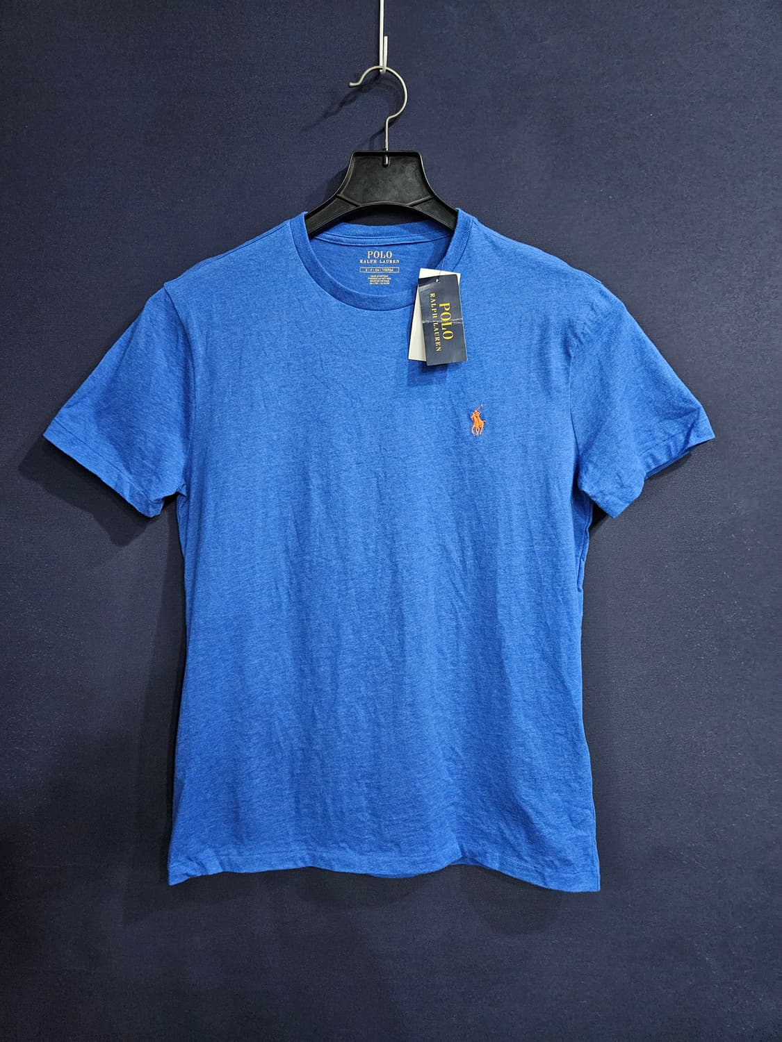 폴로 랄프로렌 멜란지 블루 남성 90~95 반팔티  상품이미지1