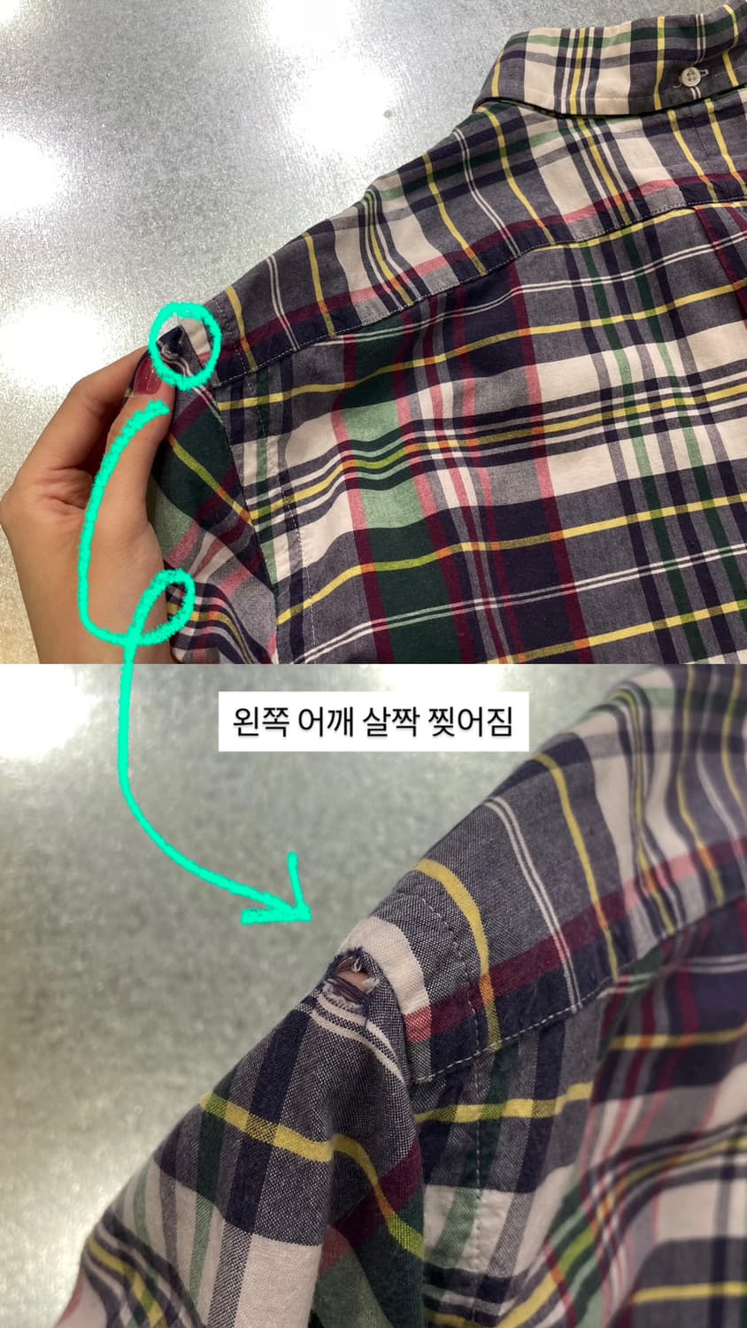 (M) POLO 폴로 랄프로렌 체크 반팔 셔츠 클래식핏 상품이미지9