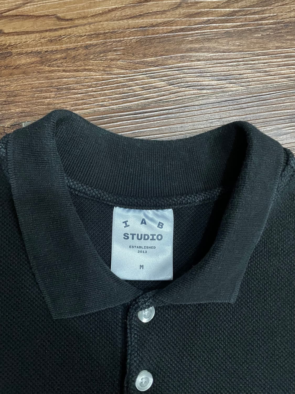 아이앱 스튜디오 블랙 피케 셔츠 PK 반팔 카라티 상품이미지6