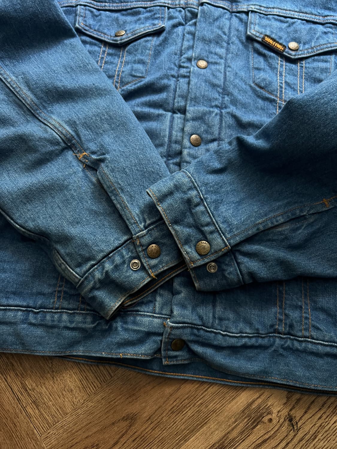 [2XL]90's Made in USA 쉐르파 라이닝 데님 트러커 자켓 상품이미지5