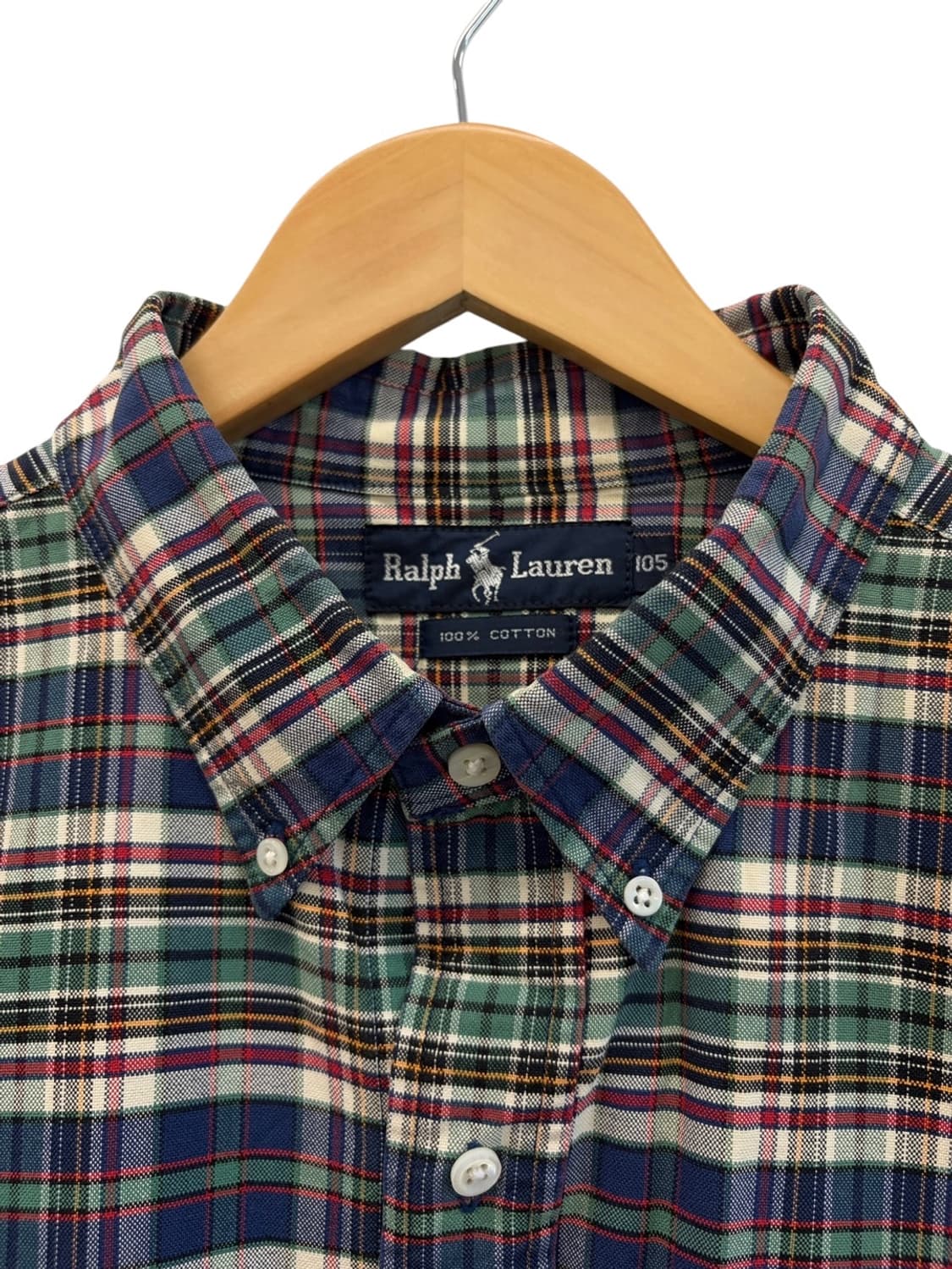 90년대 폴로 마드라스 체크셔츠 (XL) 상품이미지3