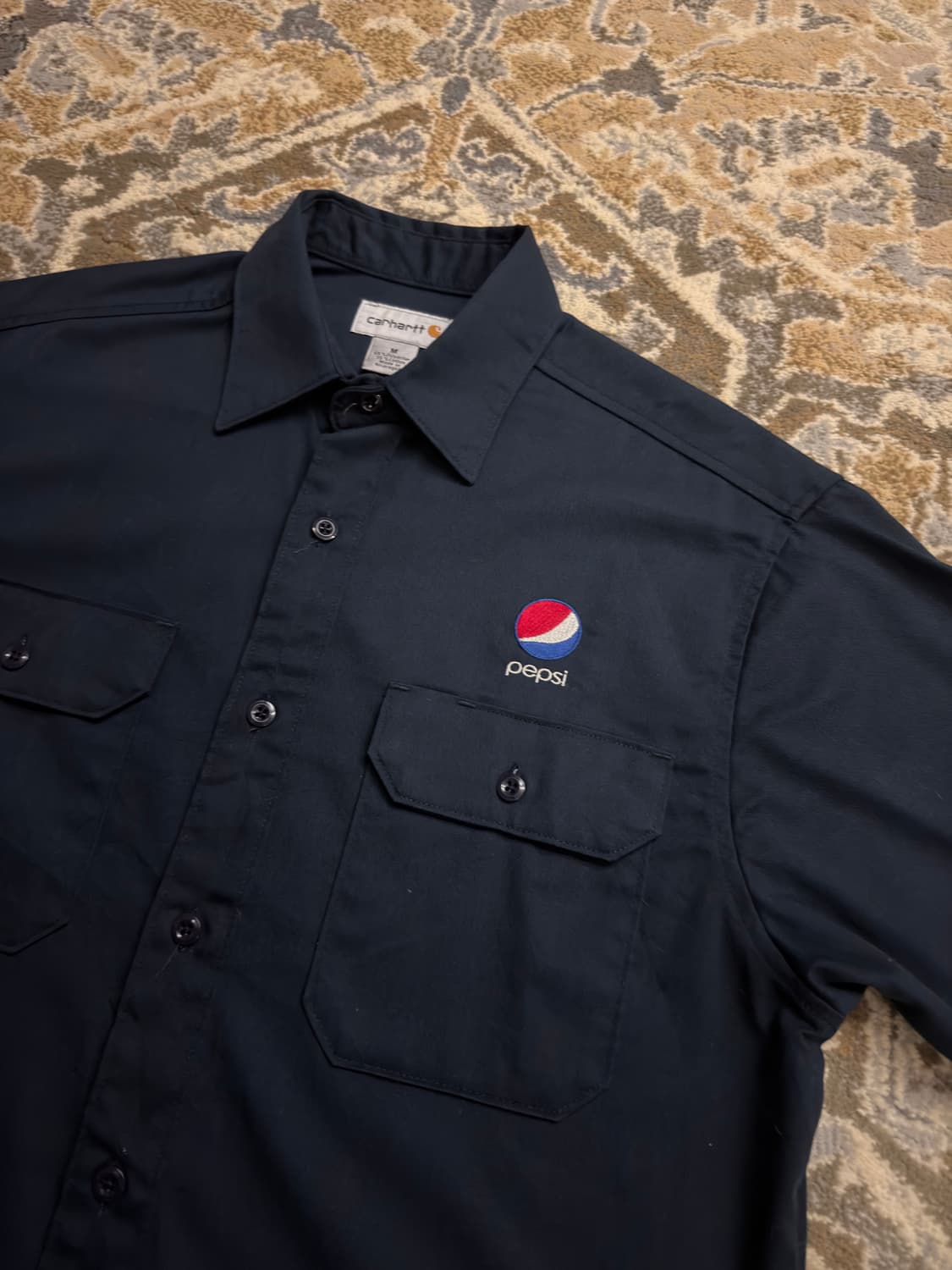 [칼하트] 펩시 자수 로고 S223 아카이브 워크셔츠 M 상품이미지1