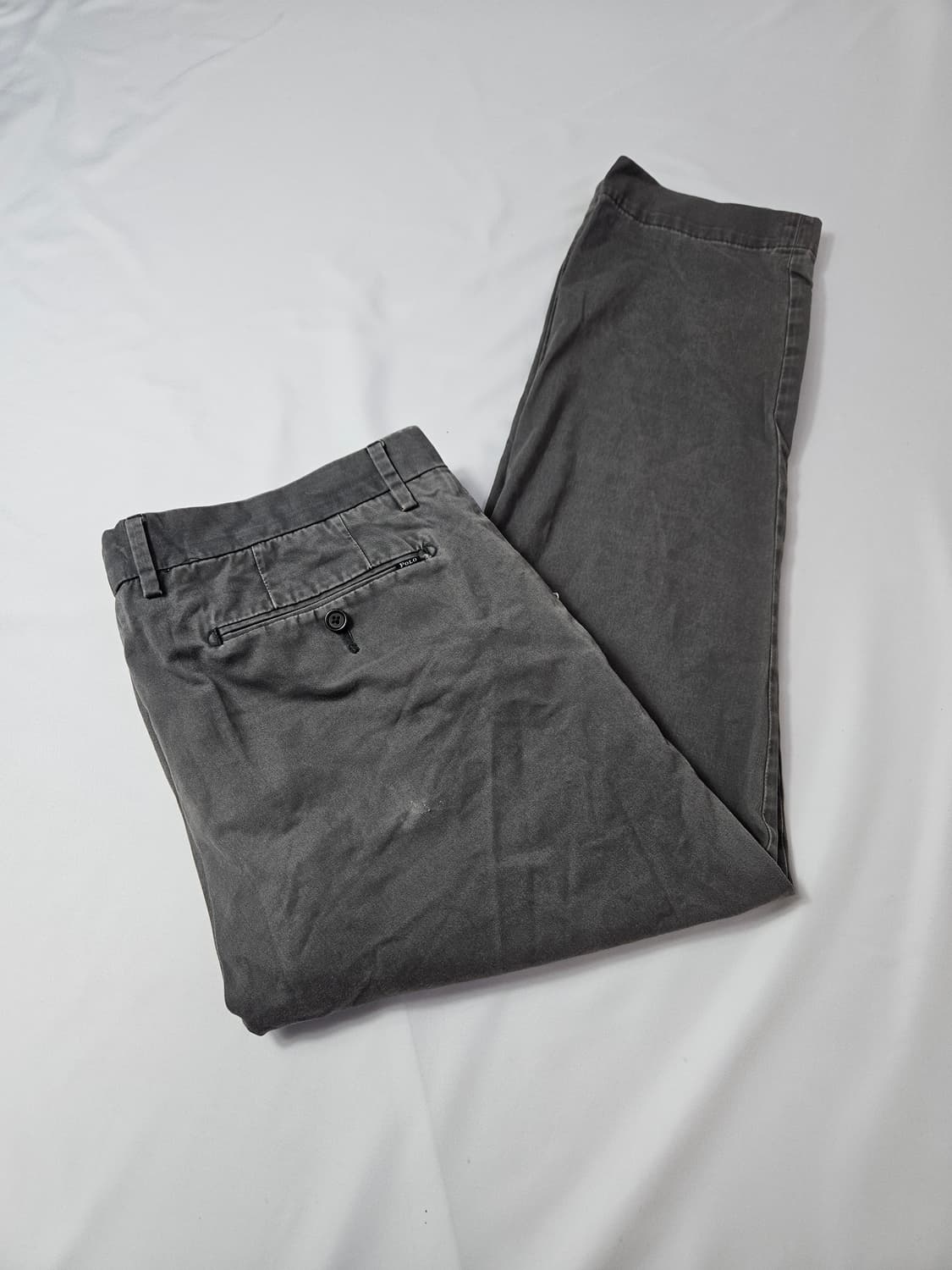 폴로 랄프로렌 신형 QR정품 치노팬츠 슬랙스 바지 워싱챠콜 33 상품이미지1