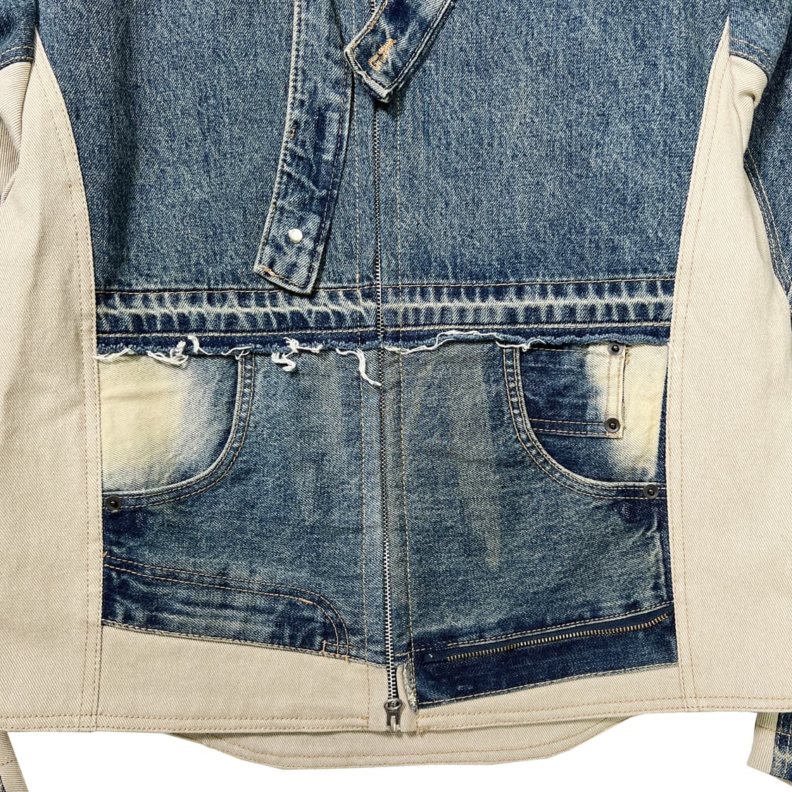 써저리 리빌드 데님 바이커 자켓 (S) 상품이미지4