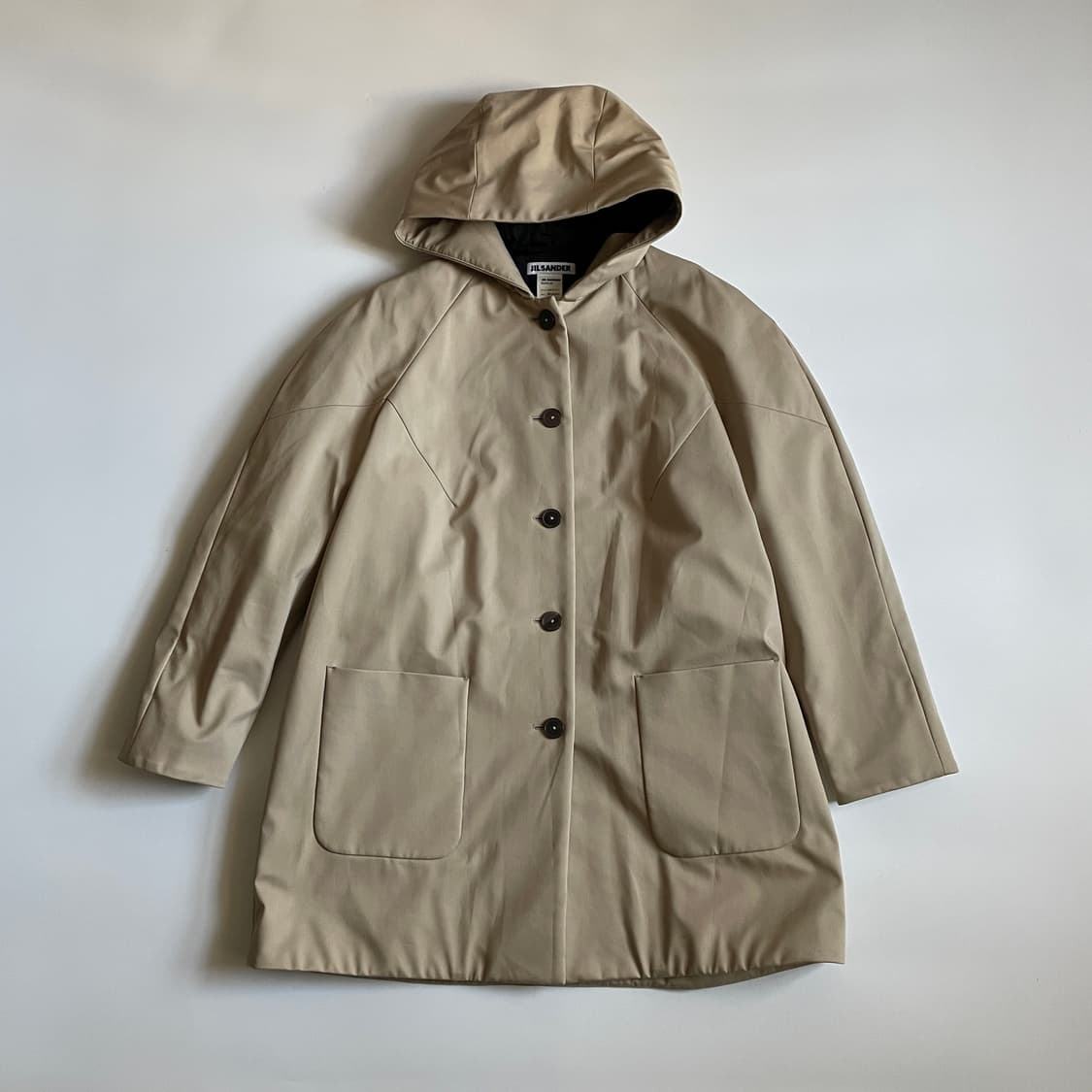 Jil sander 질샌더 베이지 후드 파카 상품이미지1