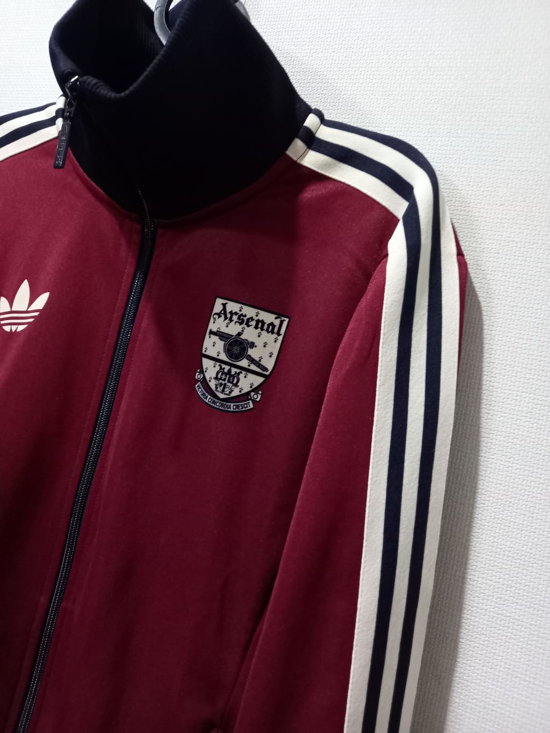 아디다스 희귀 아스날 버건디 트랙탑 저지 져지집업 90~95 상품이미지2