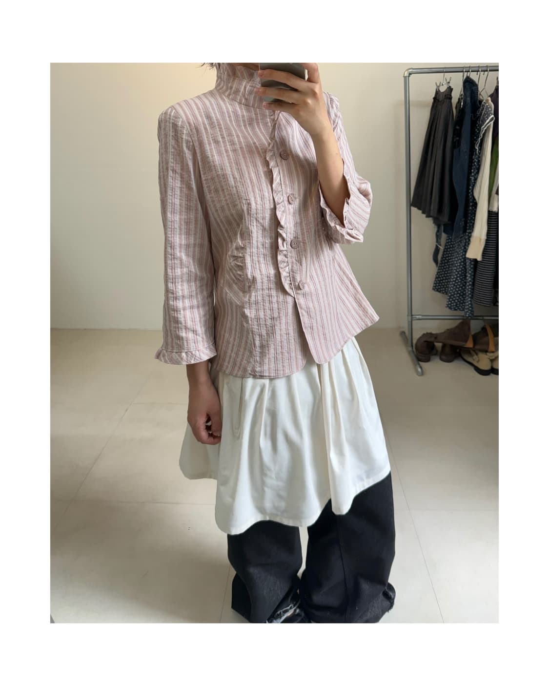 빈티지 스트라이프 자켓 상품이미지1