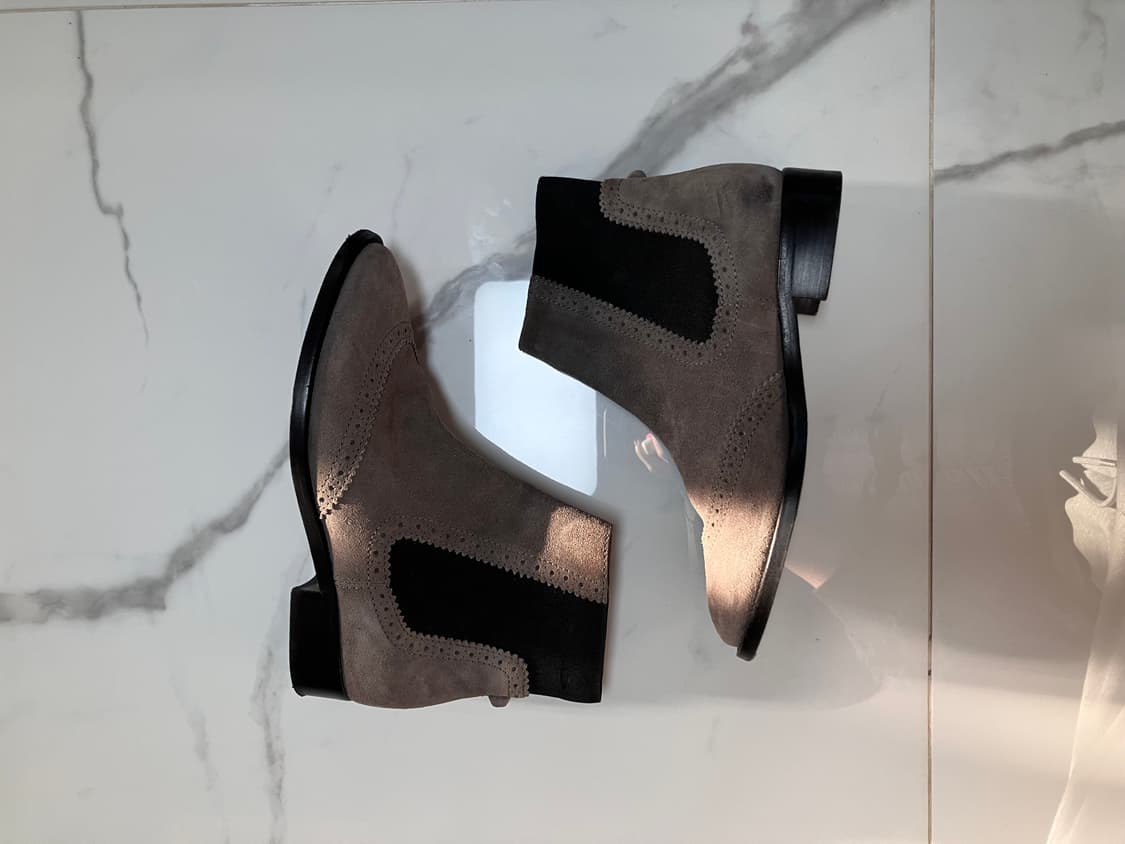 발렌시아가 모터 커버징 첼시 브로그 스웨이드 부츠 37 상품이미지3