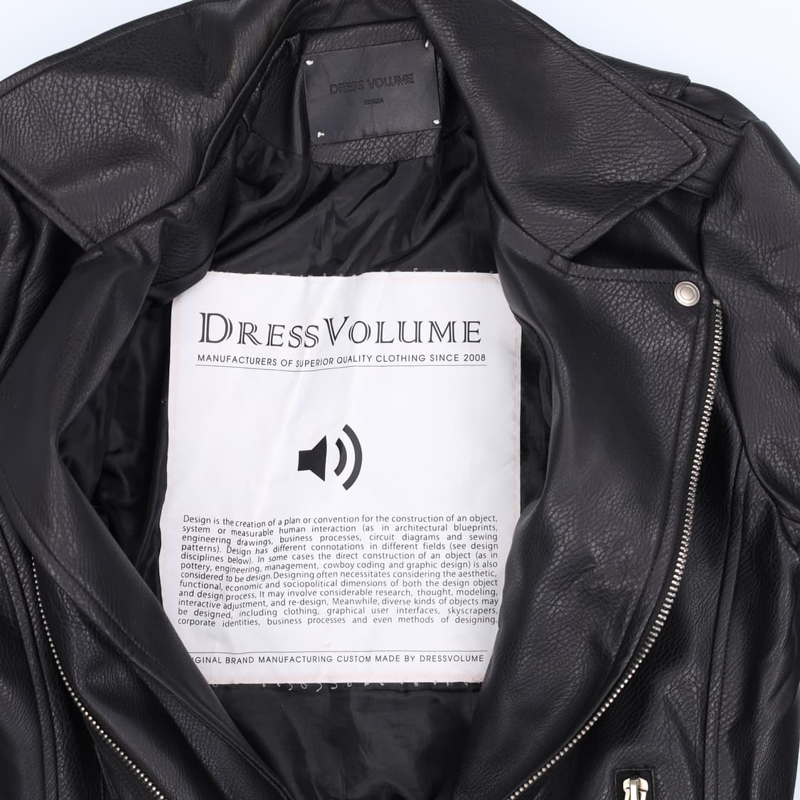[L] 드레스볼륨 가죽 라이더자켓 1219H1 상품이미지3