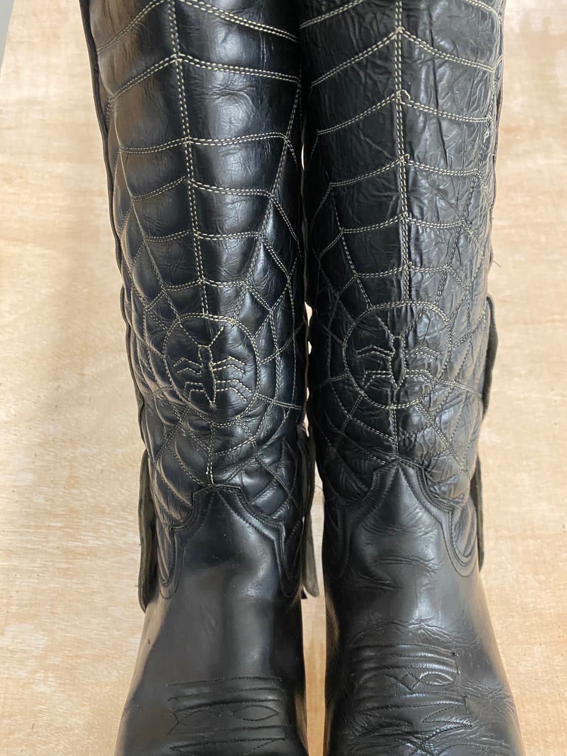 VTG web stitch mule ear western boots 상품이미지3