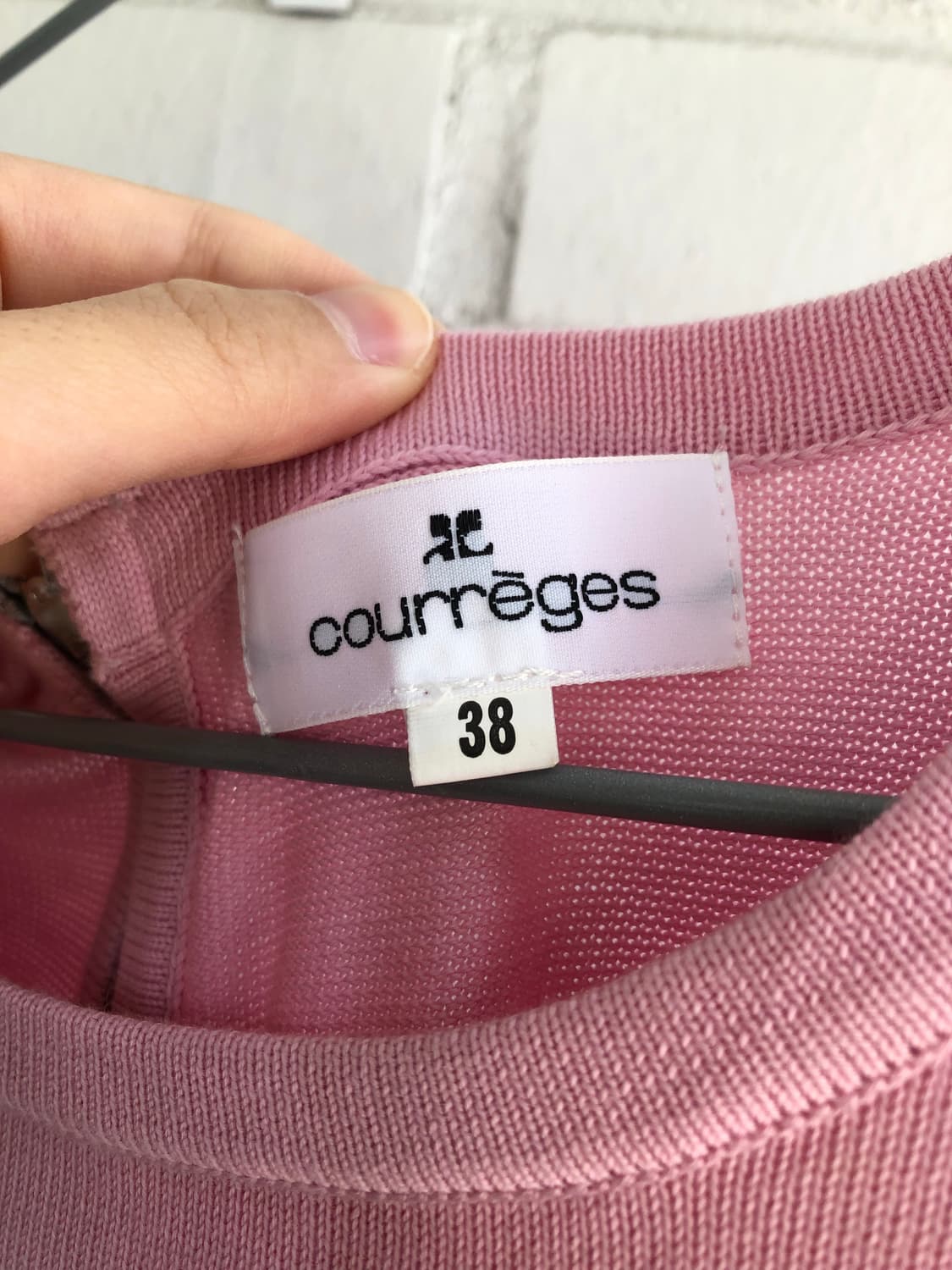 꾸레쥬 그레이 핑크 슬리브 상품이미지2