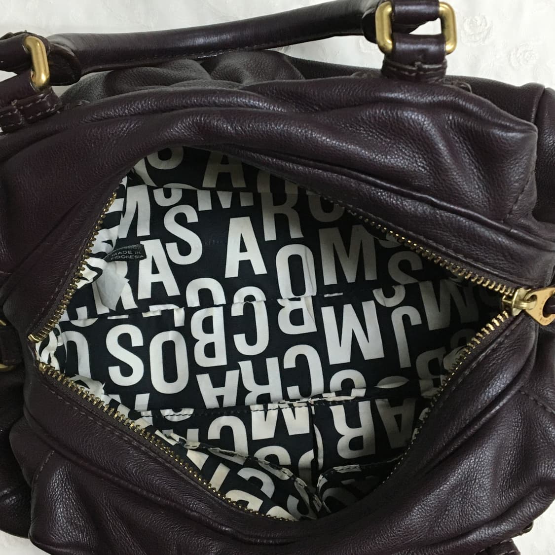 마크제이콥스 베이비 큐 가죽 토트백 가방 정품 퍼플 상품이미지7