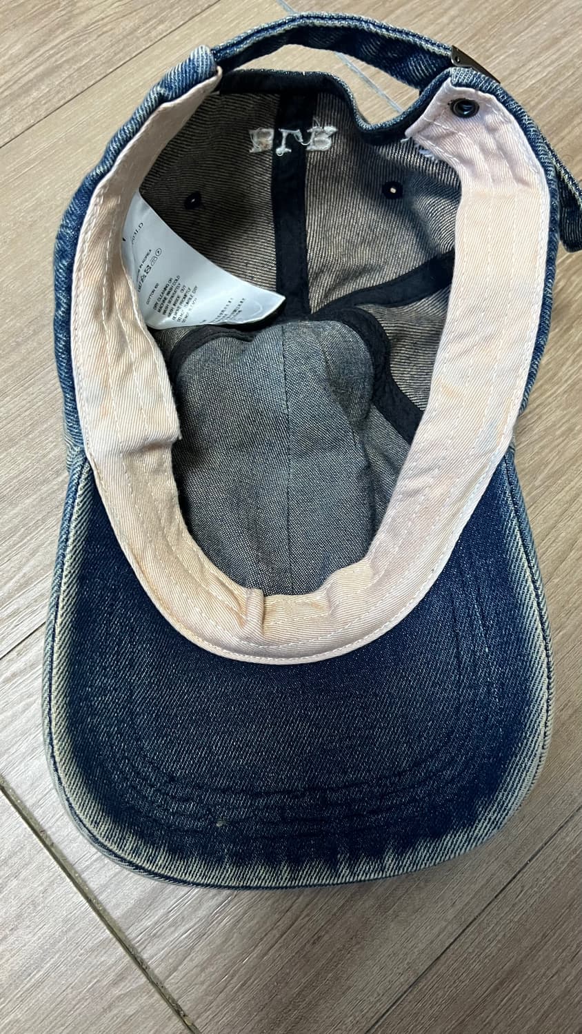 BLR 비엘알 그런지 데님 캡 네이비 상품이미지3