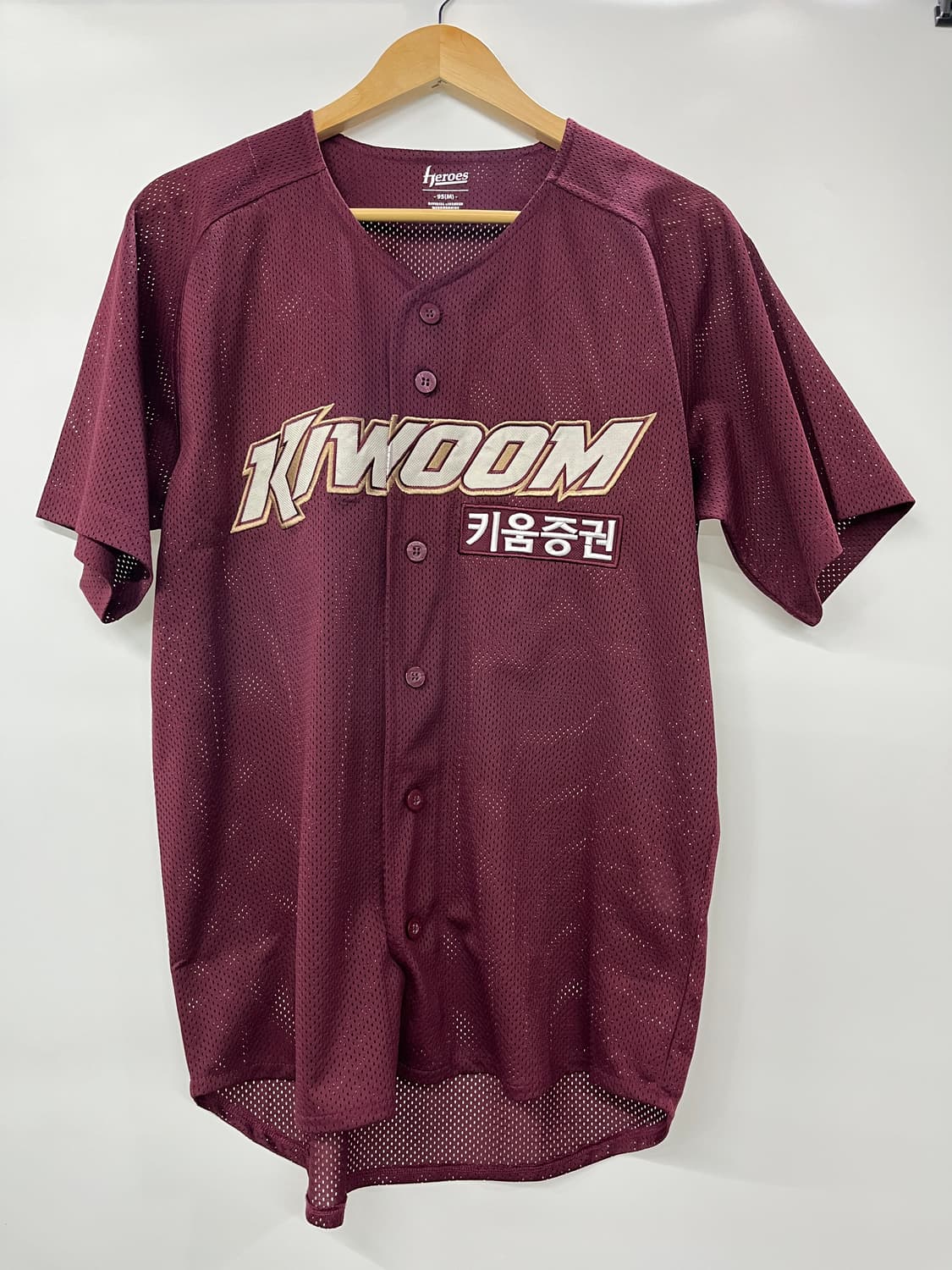 키움히어로즈 유니폼 버건디 95사이즈 (M) 상품이미지1