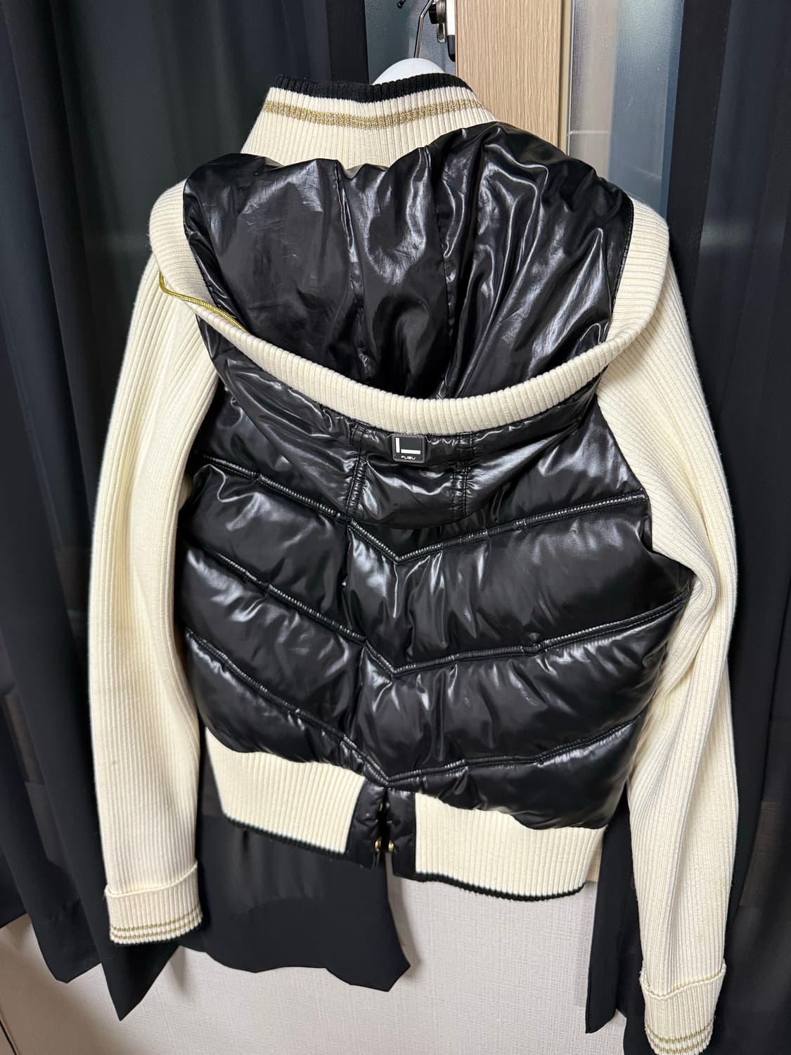 FUBU 니트 크롭 패딩 갸루 빈티지  큐빈 상품이미지2