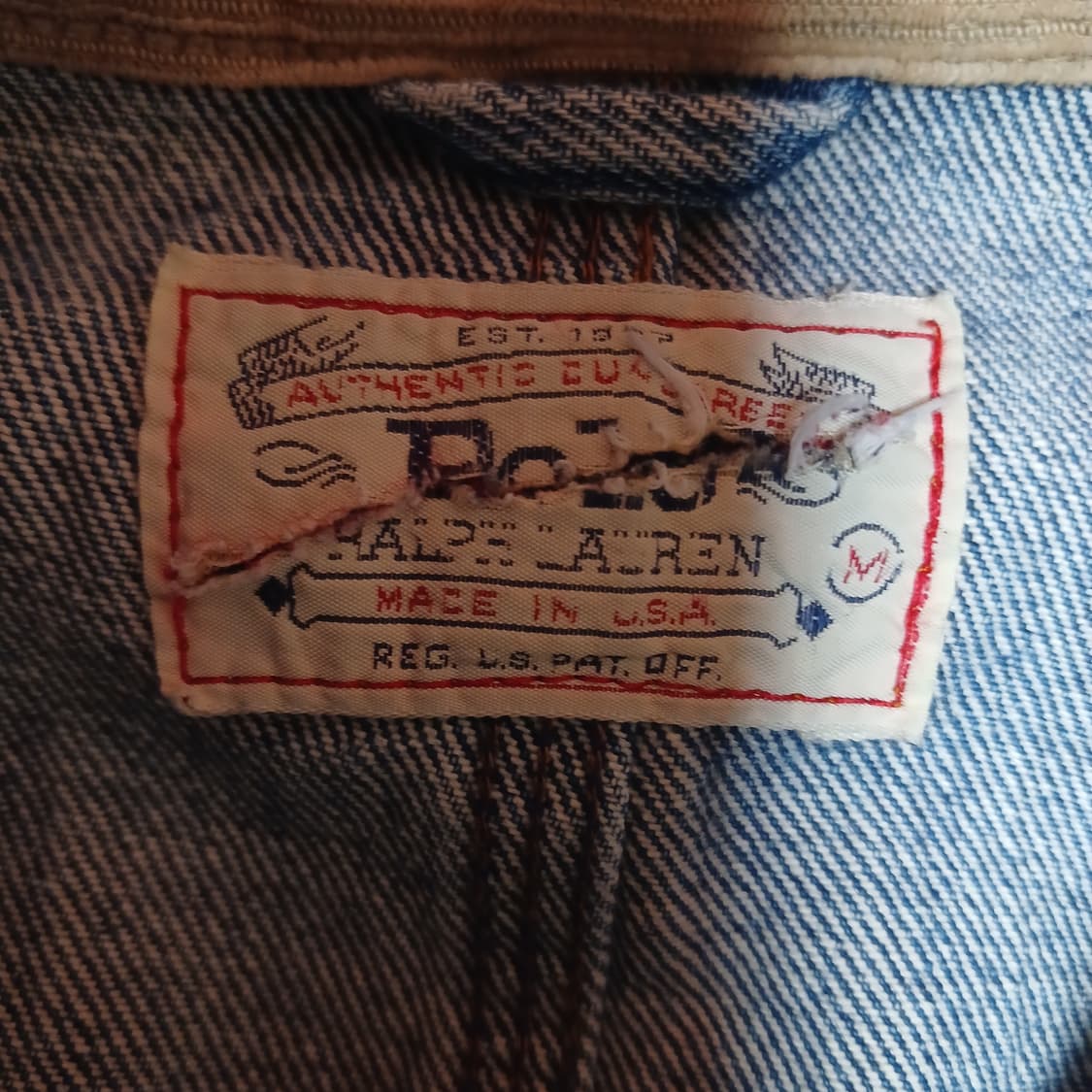 폴로 덩가리 데님자켓 USA생산 상품이미지3