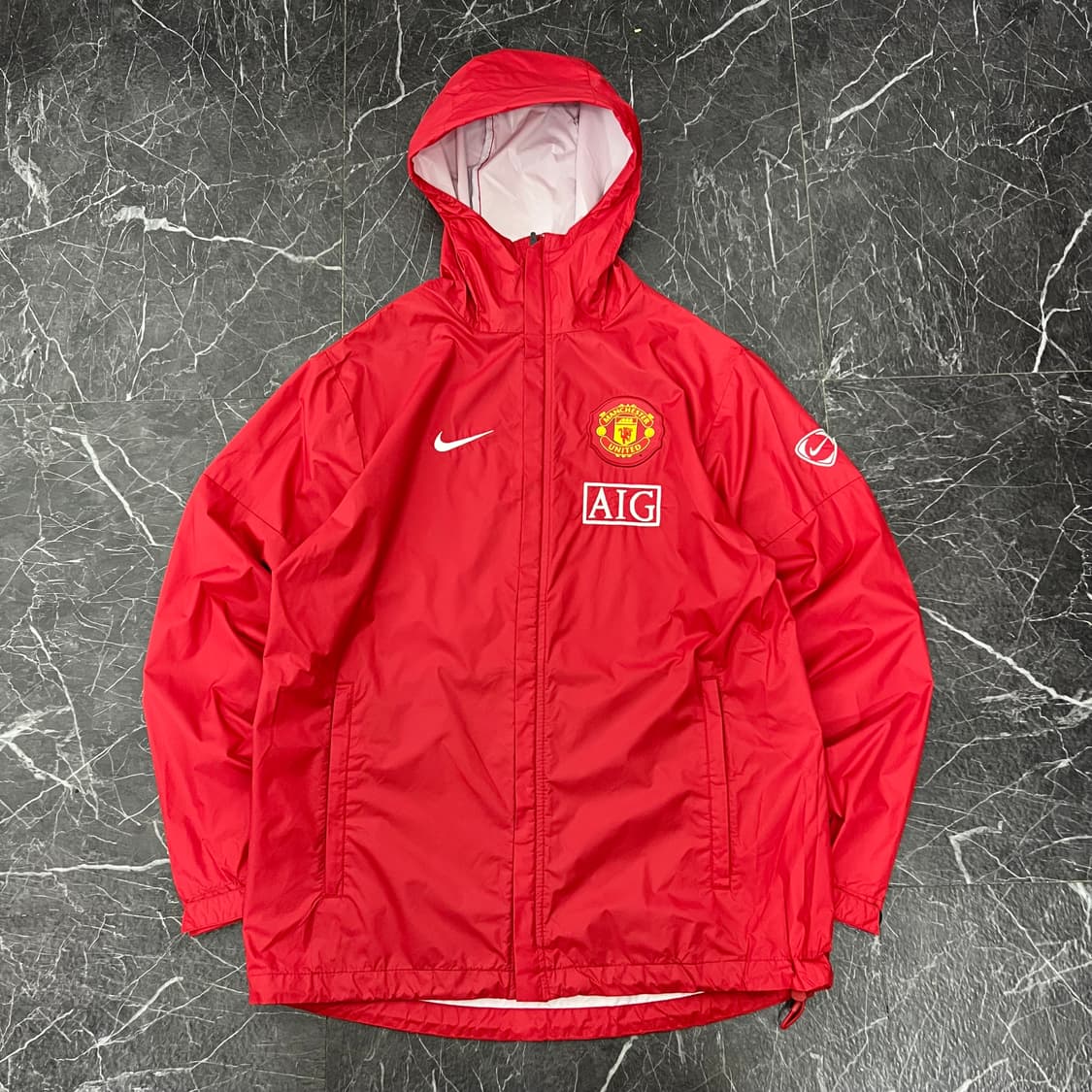 나이키 스우시 07-08 맨체스터 유나이티드 테이프심 후드 바람막이 상품이미지1