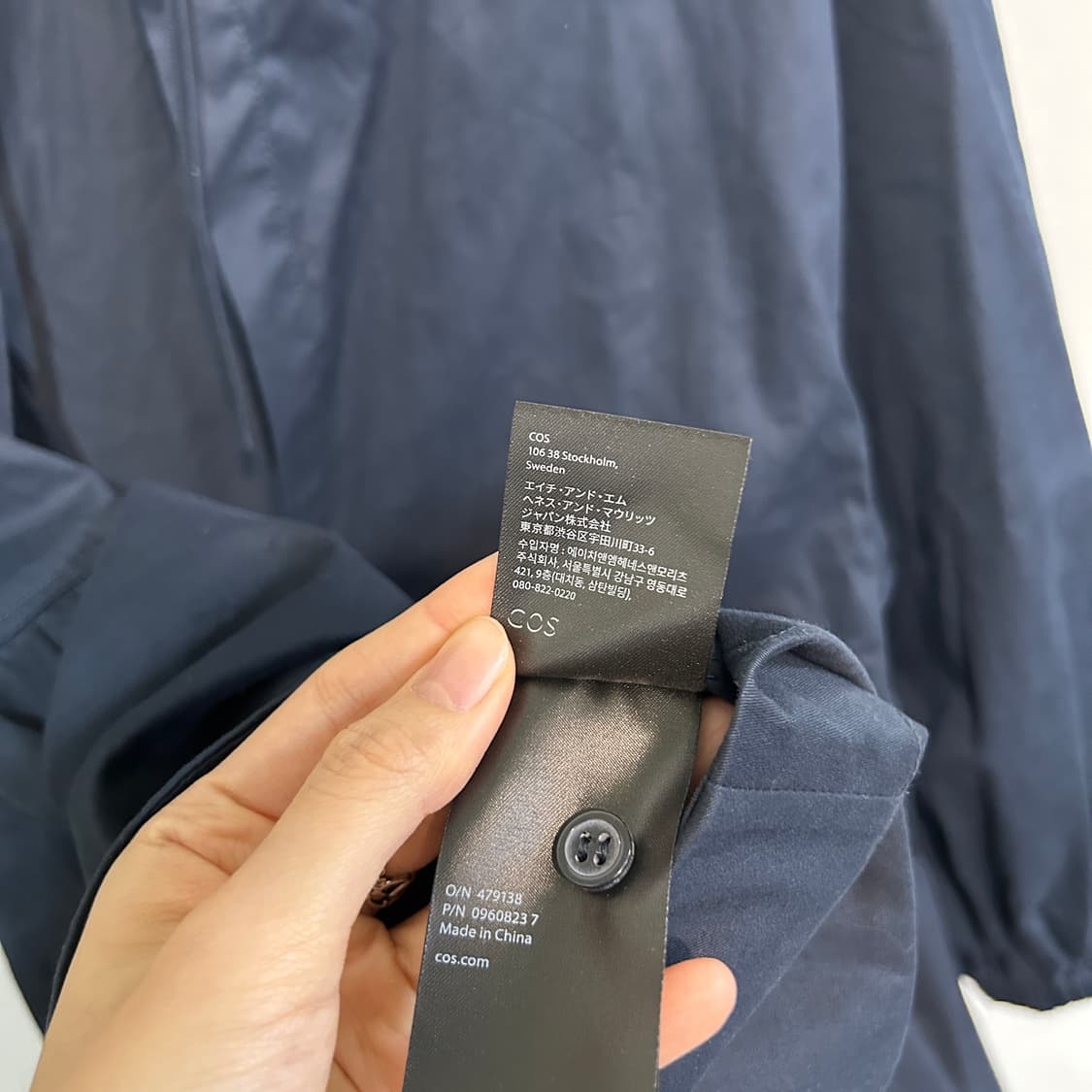 COS 오픈백 튜닉탑 블라우스 상태최상 상품이미지4