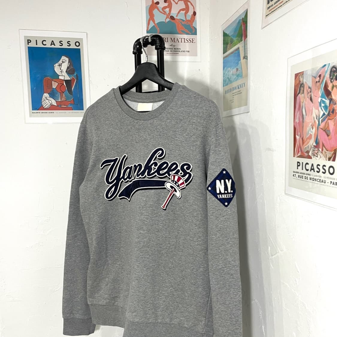 Mlb 자수 맨투맨 상품이미지3