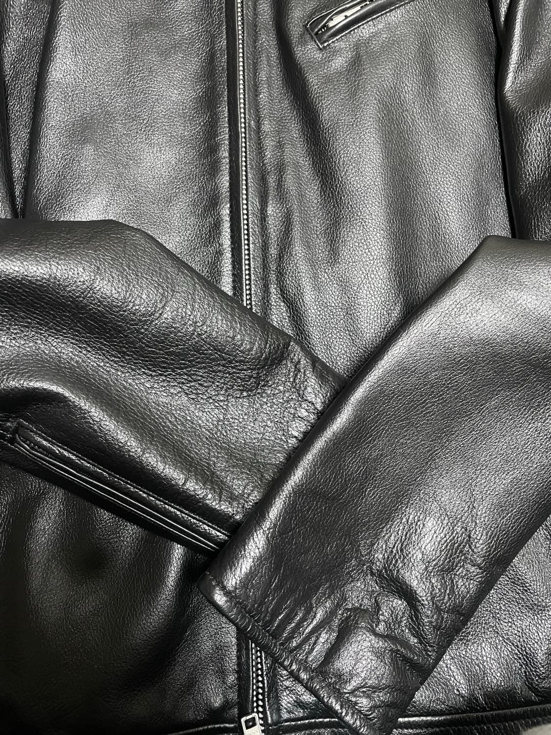 [XL] 에이징ccc 소가죽자켓 판매 상품이미지2