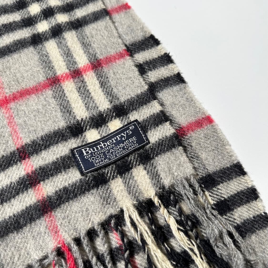버버리 캐시미어 100% 체크 머플러 목도리 상품이미지3