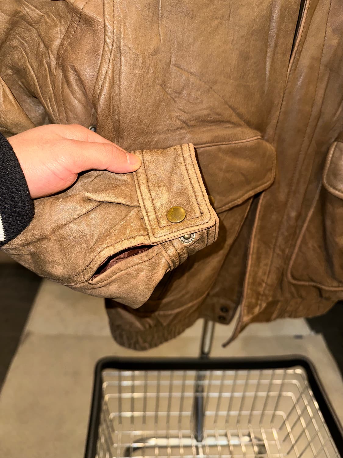 90’s Japanese shell-leather lining fur  상품이미지7