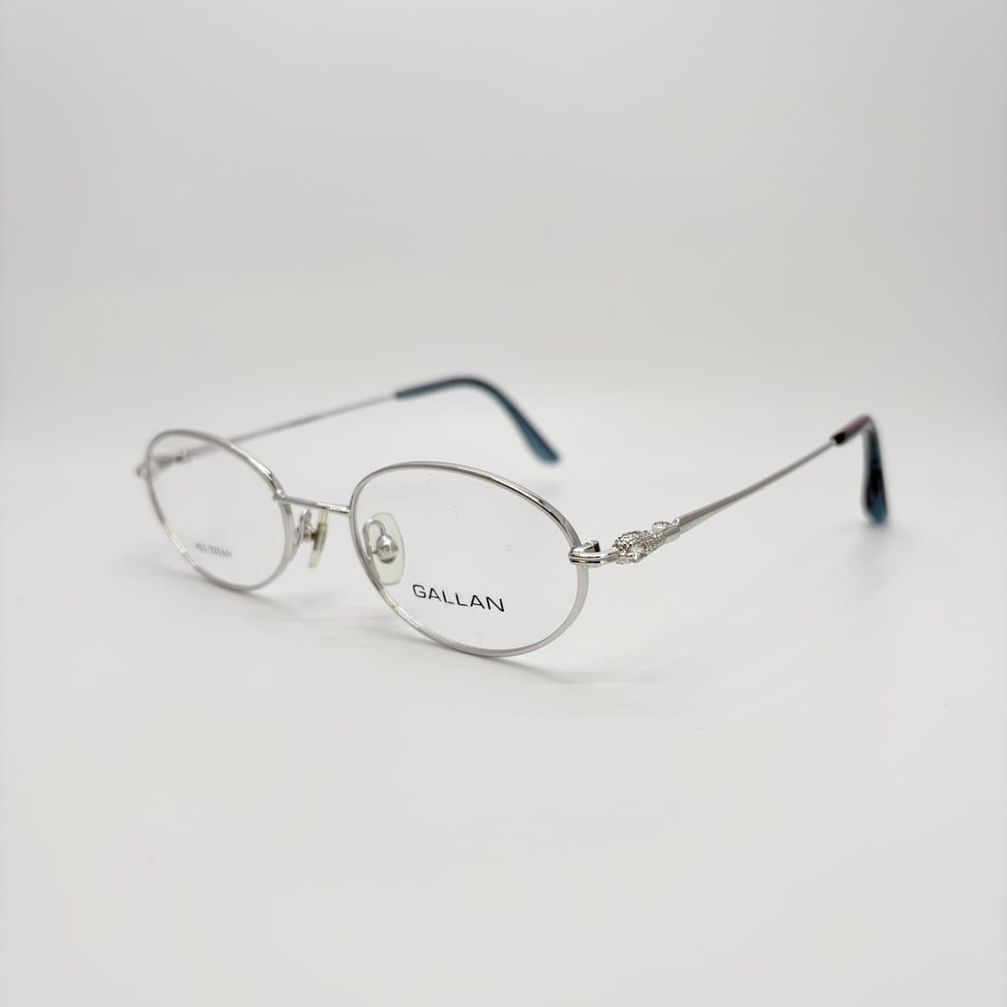 GALLAN 실버 오벌 티타늄 메탈테 상품이미지1