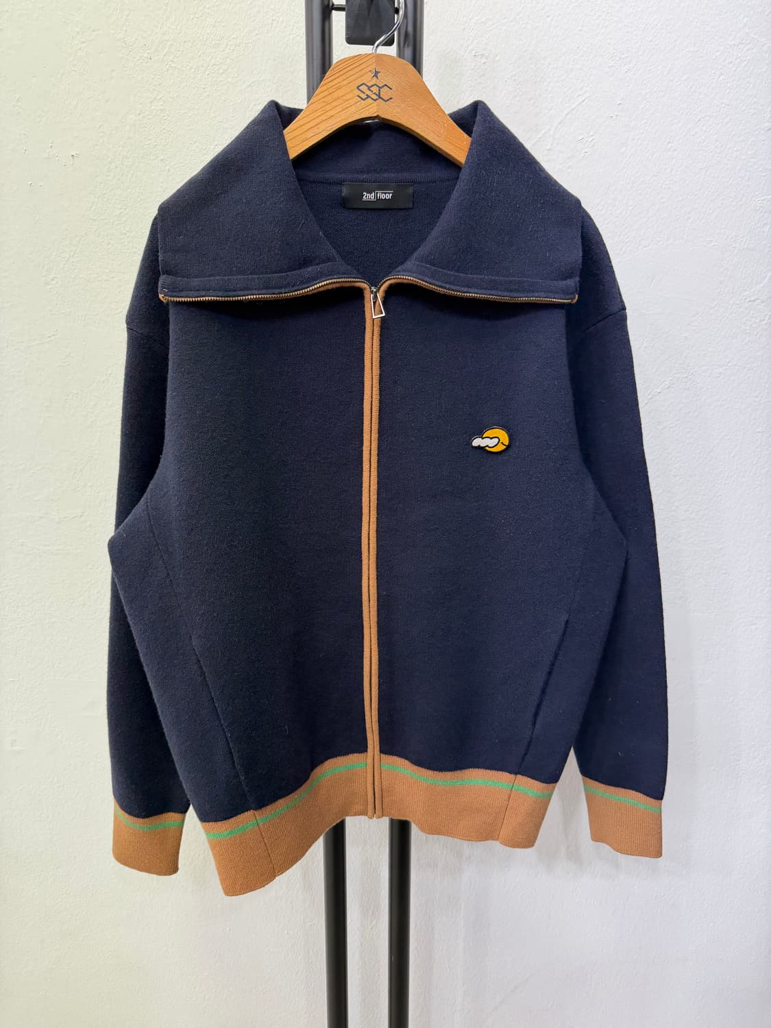 정품) 2nd Floor 세컨플로어 오버핏 집업 가디건 90 상품이미지1