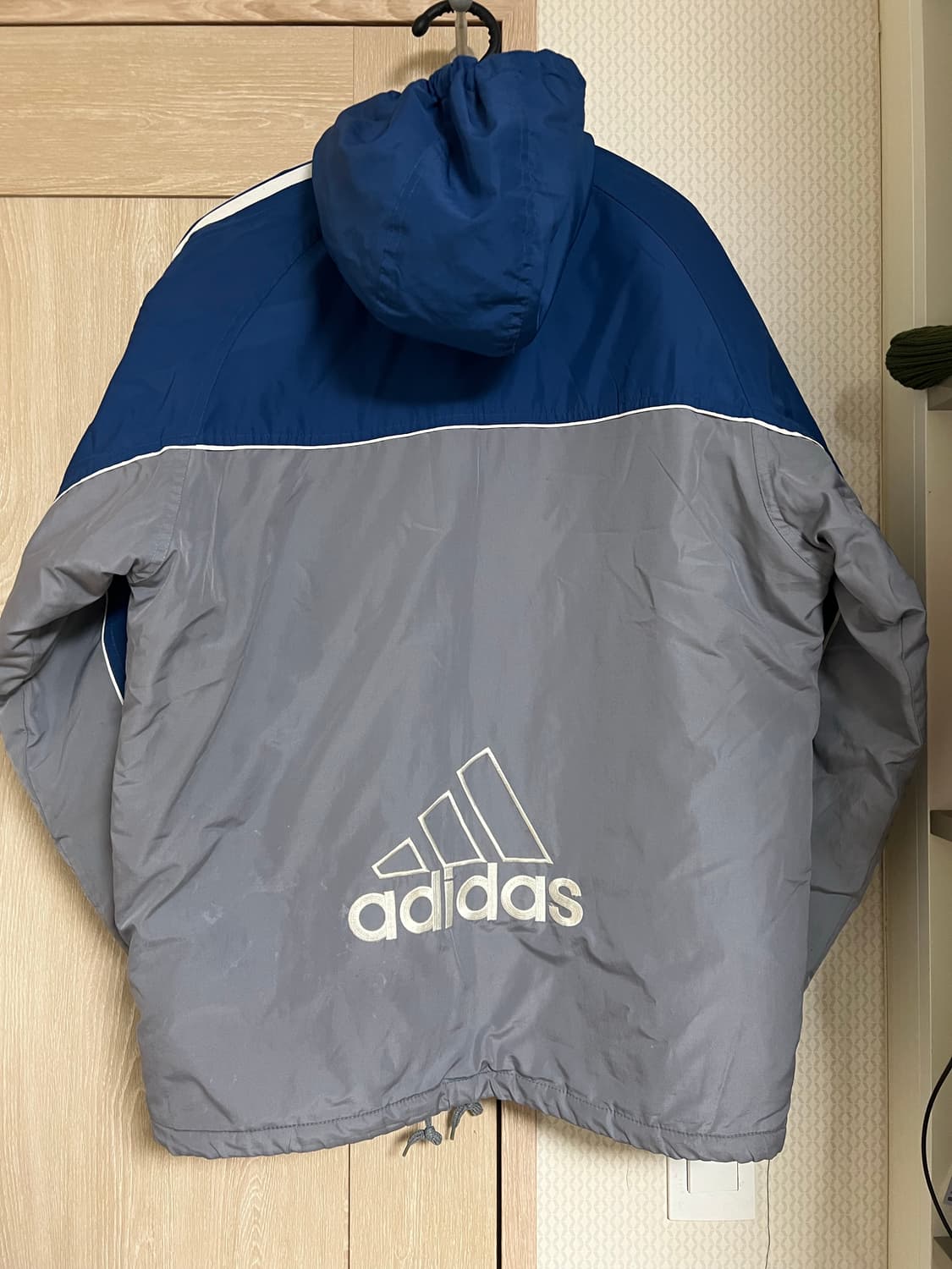 90s 올드스쿨 아디다스 빈티지 누빔 점퍼 바람막이 자켓 상품이미지2