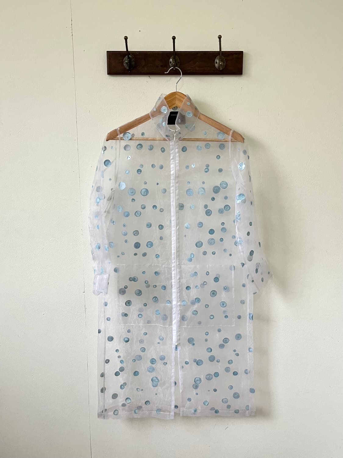 TREND 시스루 도트 롱 자켓 상품이미지1