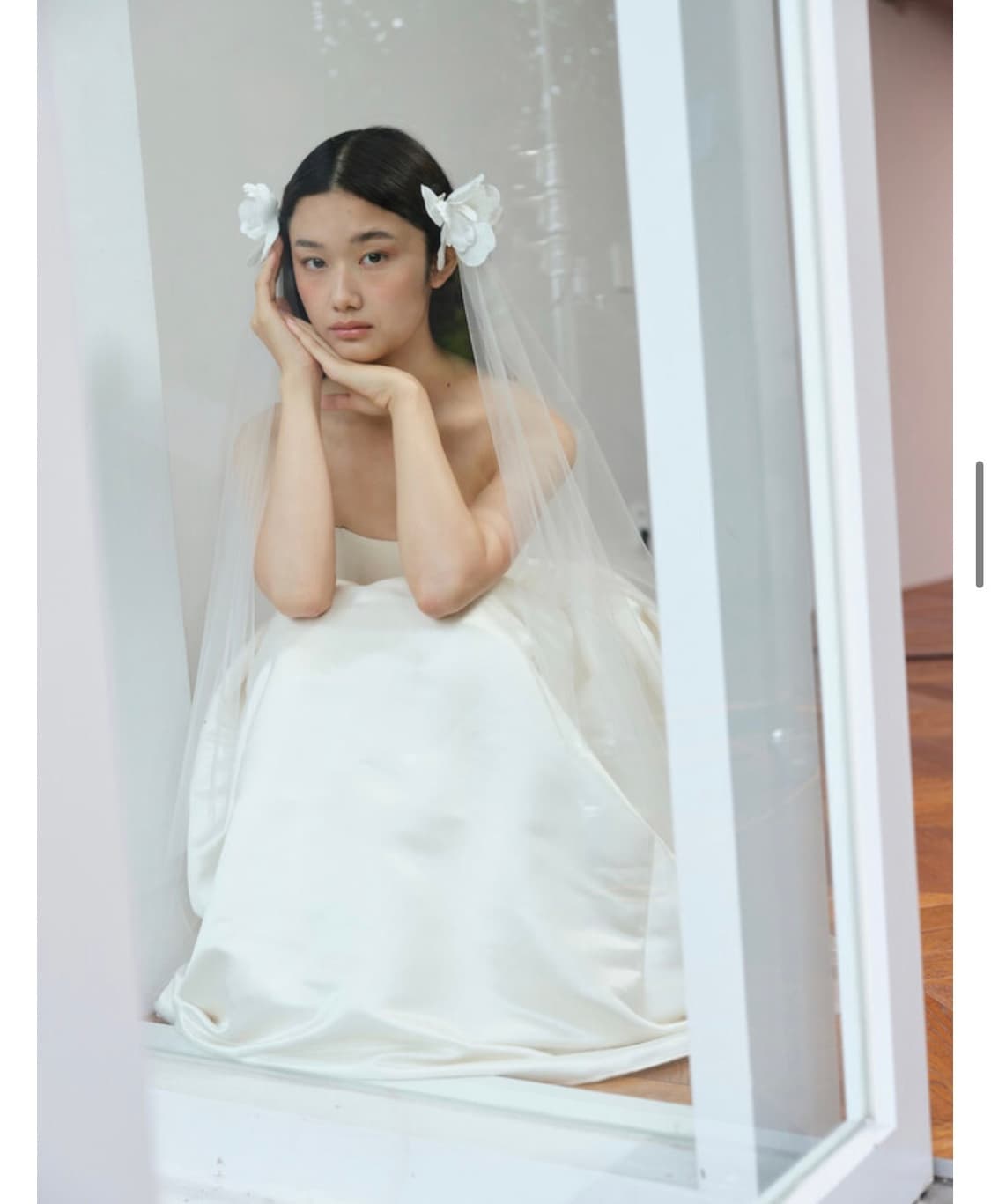 [POSYVEIL X TIISSUE] SILK FLOWER VEIL 상품이미지2