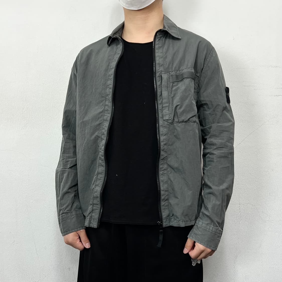 스톤아일랜드 와펜 올드이펙트 나일론 셔츠 자켓 상품이미지3