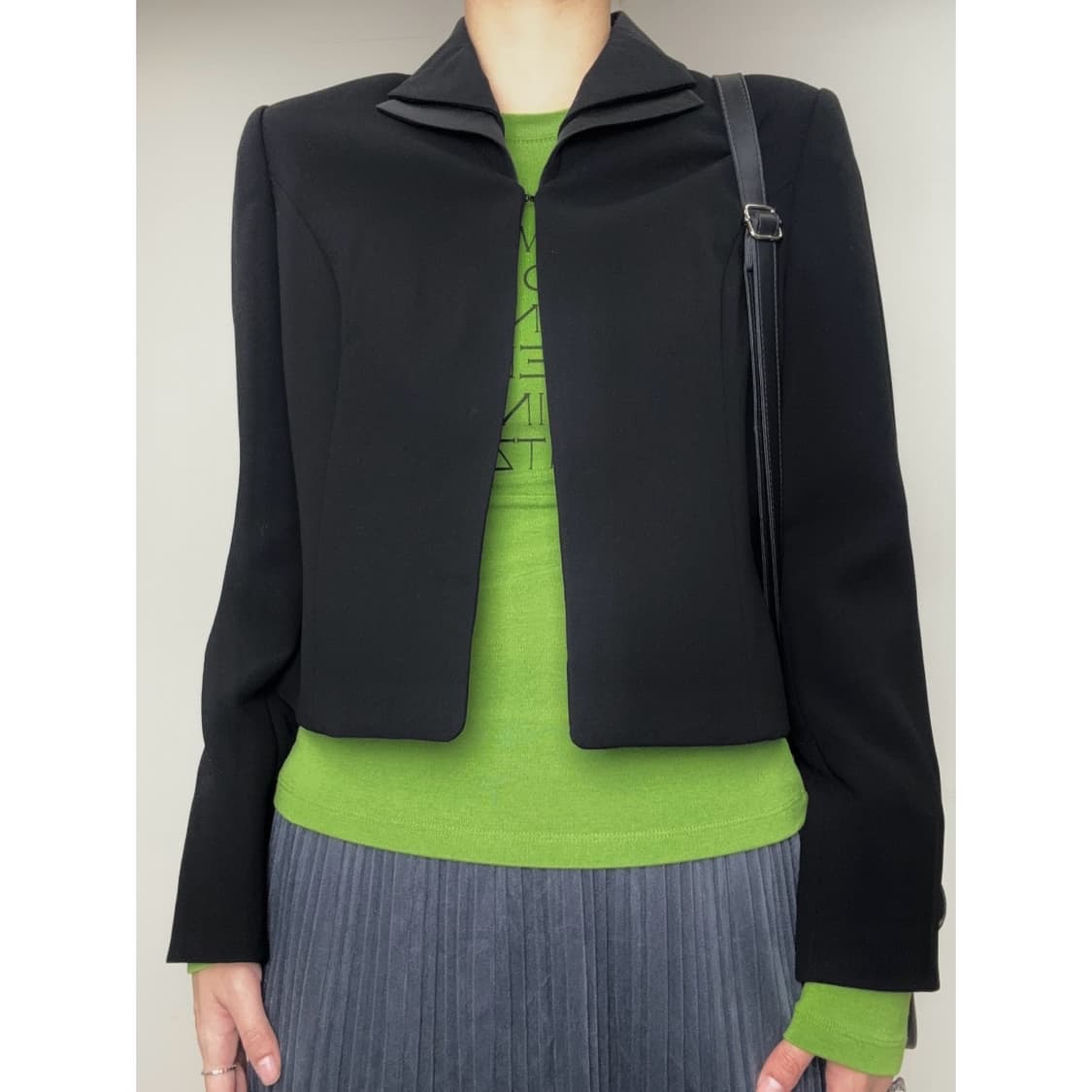 빈티지 블랙 블레이저 자켓 상품이미지1